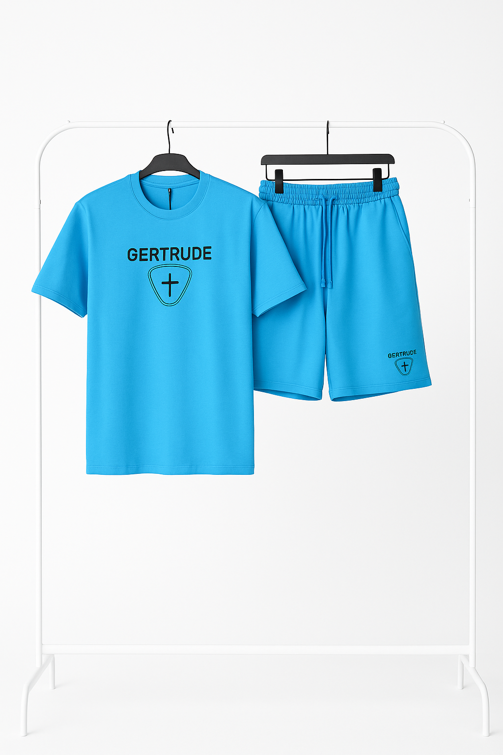 T-shirt Gertrude bleu foncée - Short + T-Shirt