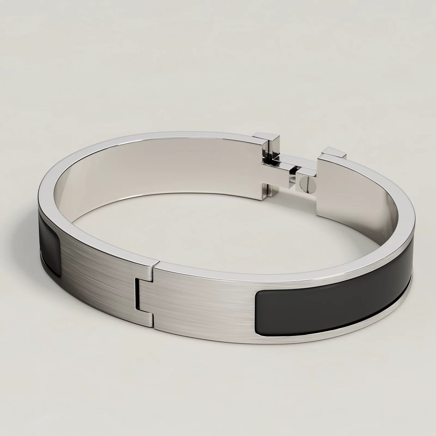 Hermès - Bracelet Clic HH Noir Mat
