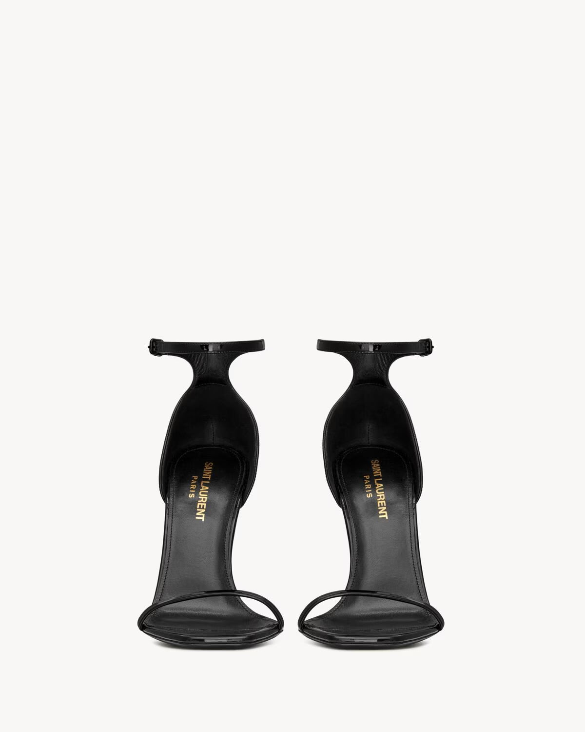 YSL - Opyum Sandales en Cuir Verni (Doré)