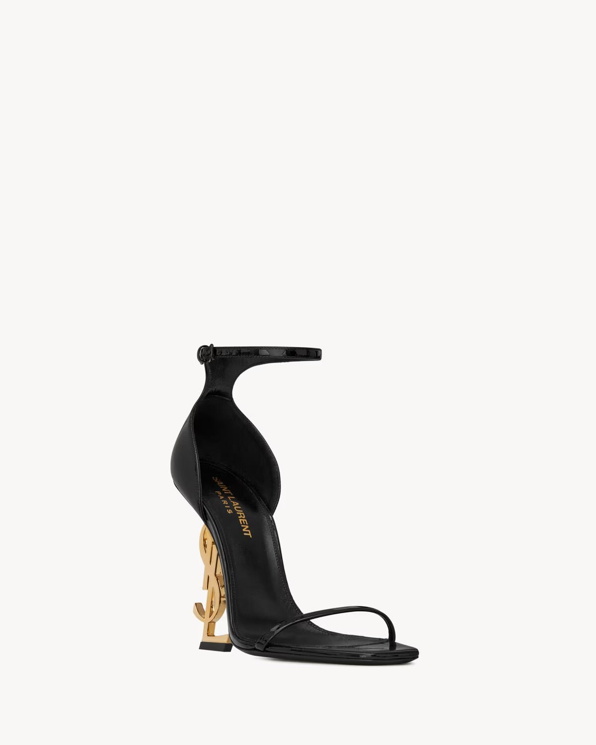YSL - Opyum Sandales en Cuir Verni (Doré)
