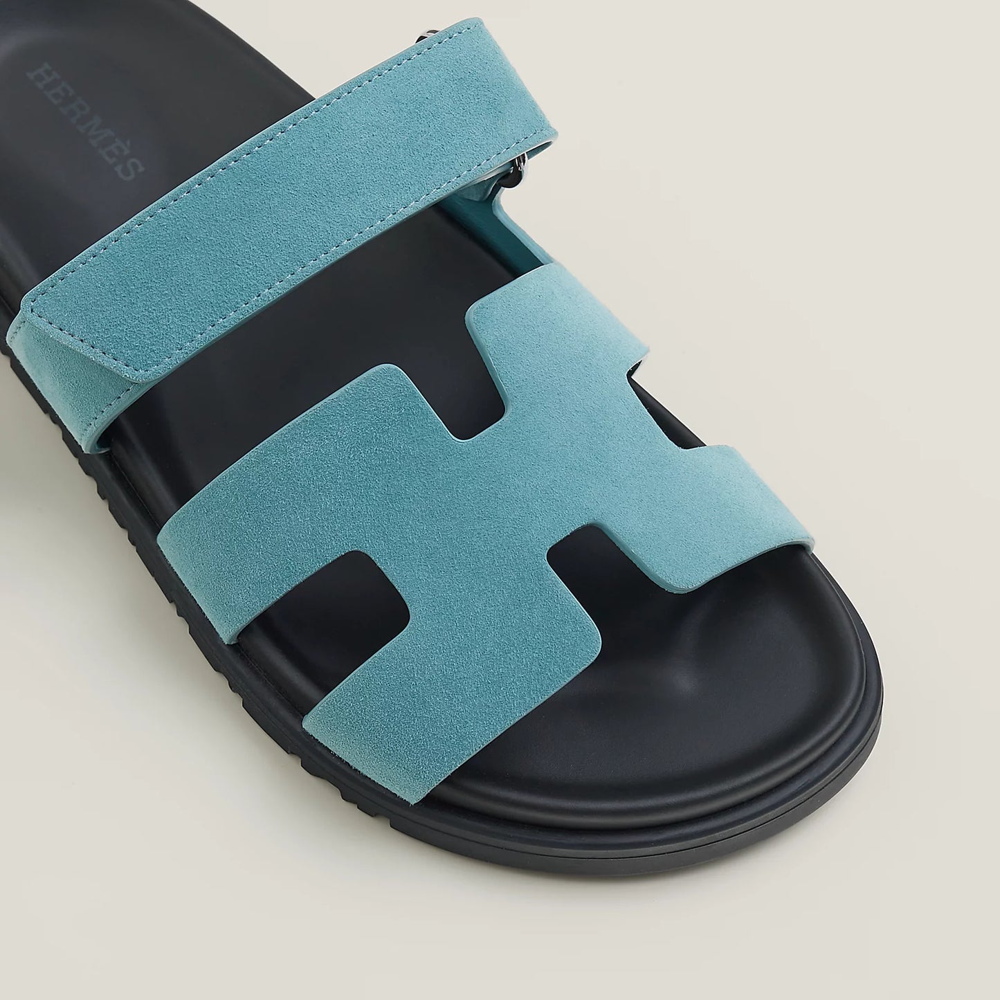 Hermès - Sandales Chypre Bleu Minéral