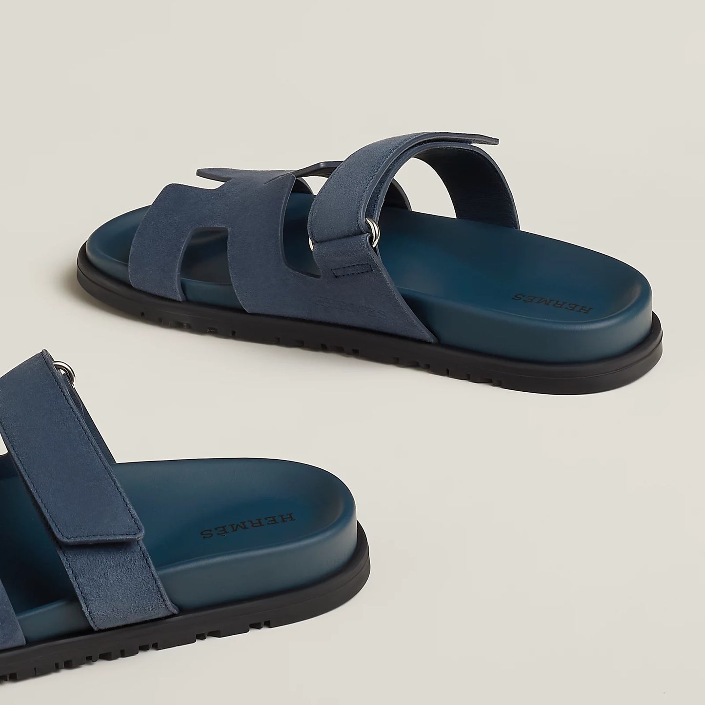 Hermès - Sandales Chypre Bleu Céleste