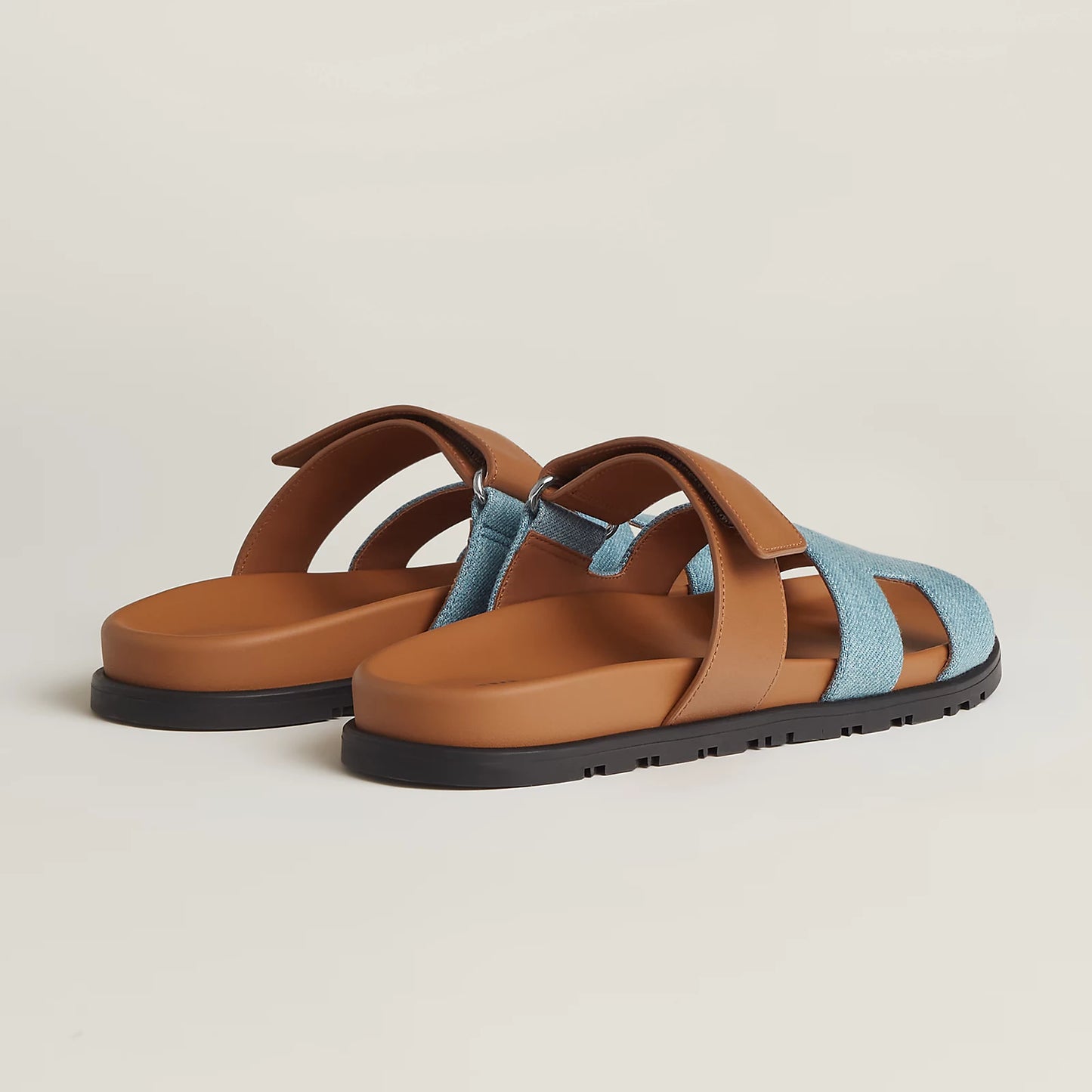 Hermès - Sandales Chypre Bleu Clair / Naturel (ÉDITION LIMITÉE)