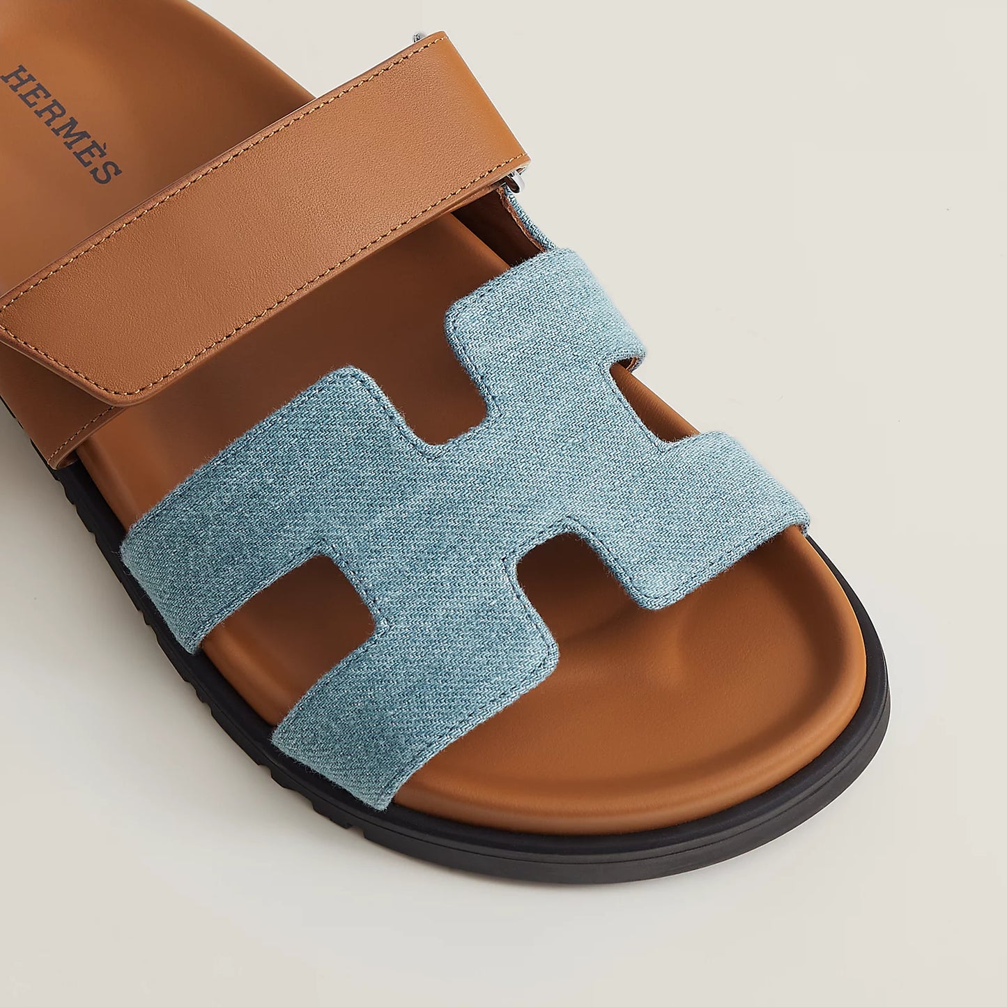 Hermès - Sandales Chypre Bleu Clair / Naturel (ÉDITION LIMITÉE)