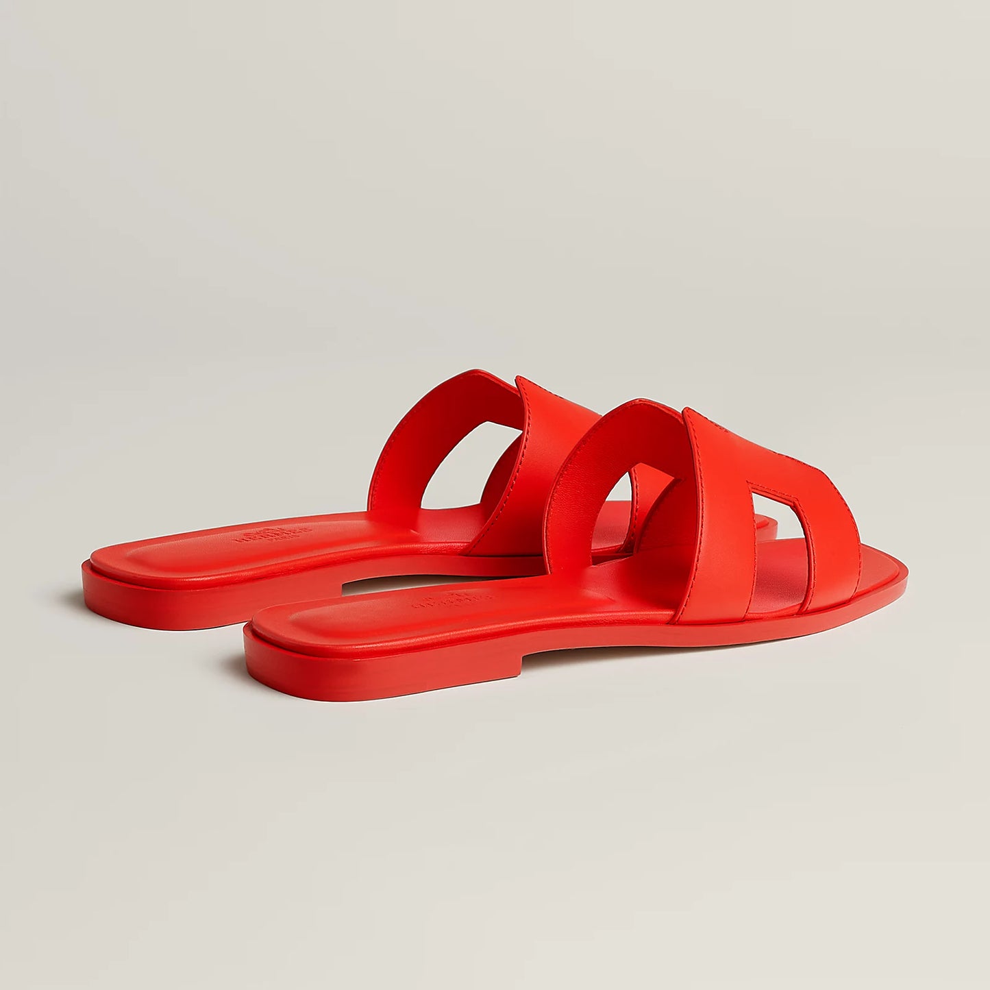 Hermès - Sandales Oran Rouge Grenadine