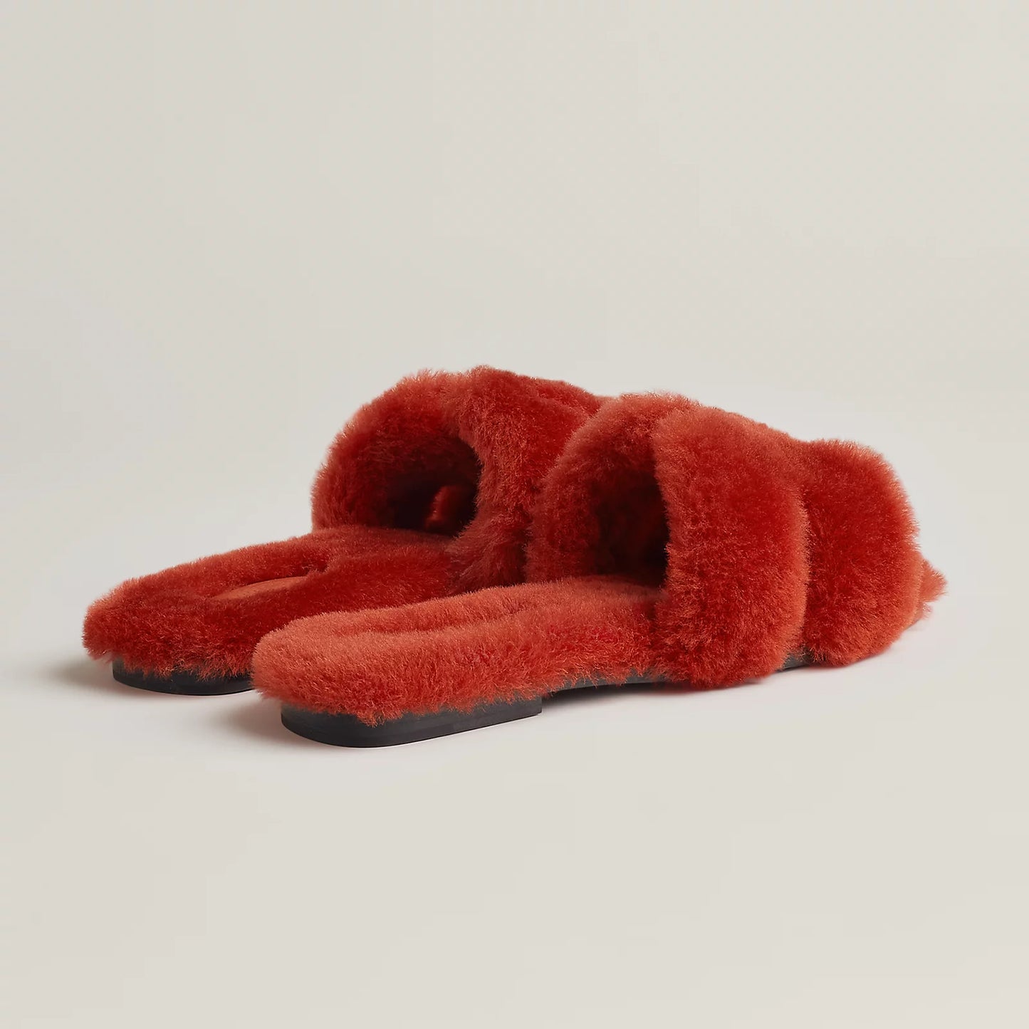 Hermès - Sandales Oran Rouge De Turin en Laine