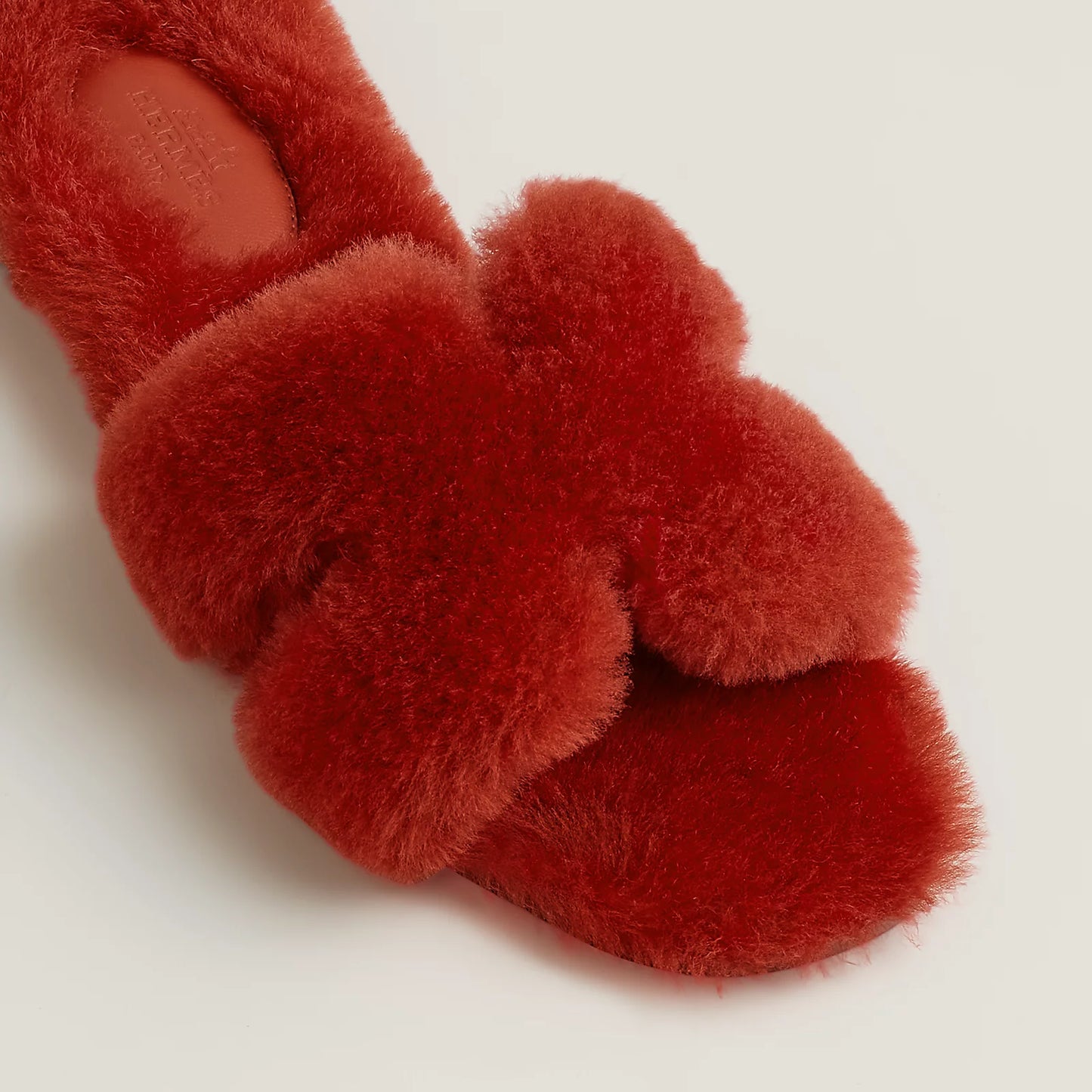 Hermès - Sandales Oran Rouge De Turin en Laine