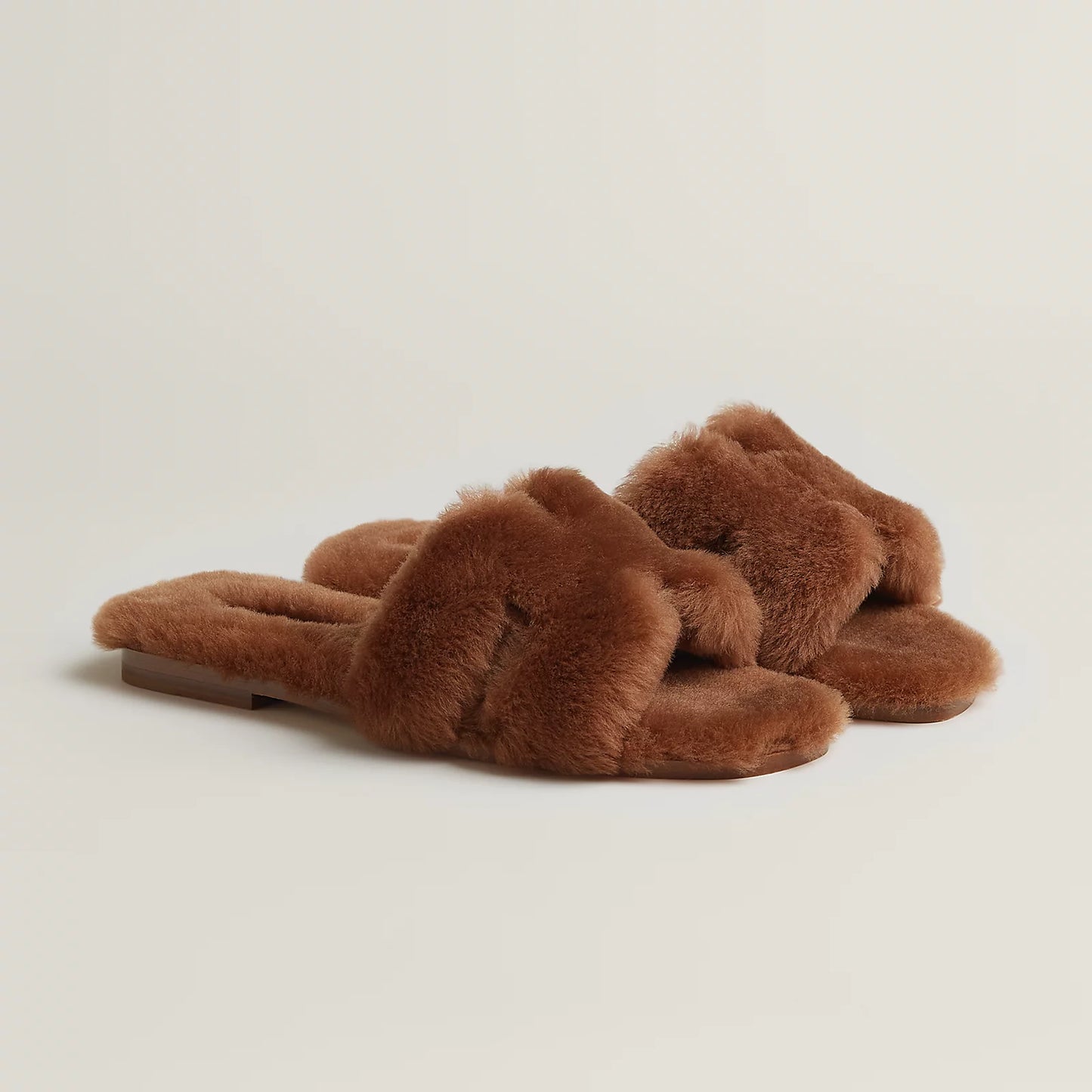 Hermès - Sandales Oran Naturel en Laine
