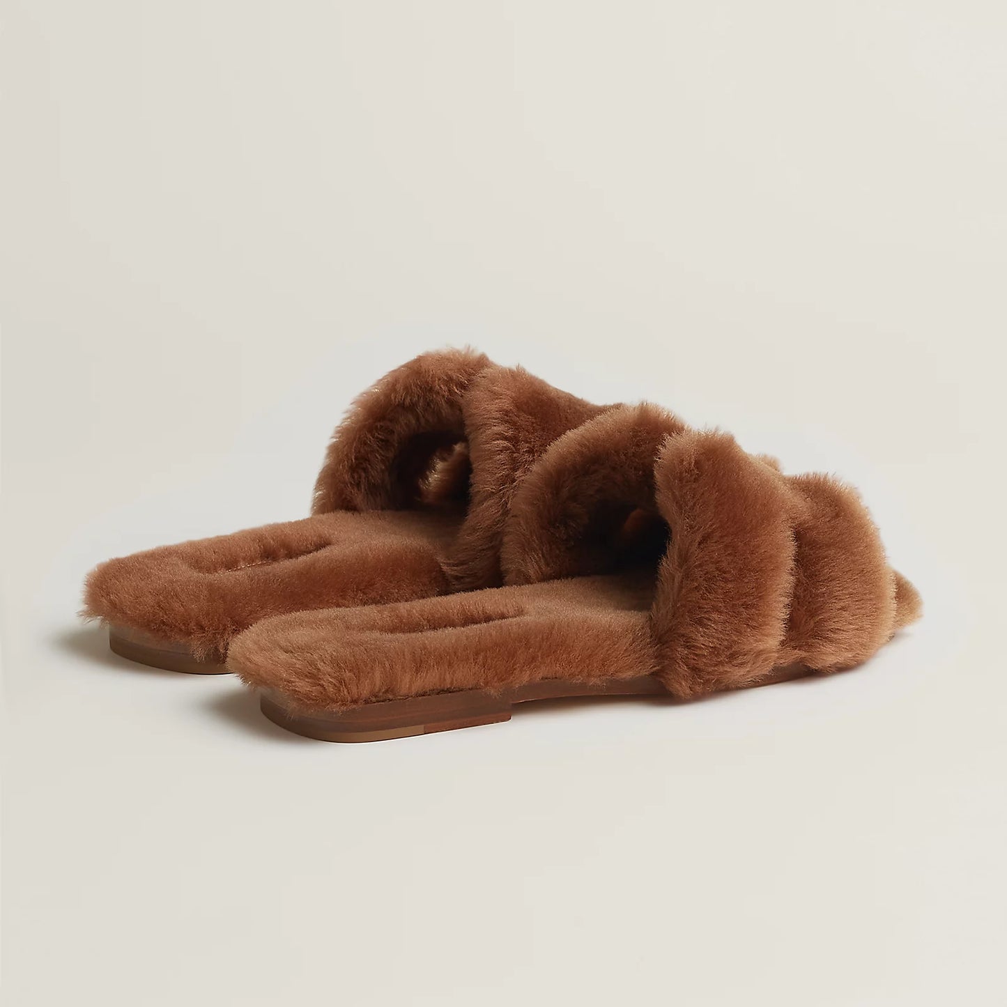 Hermès - Sandales Oran Naturel en Laine