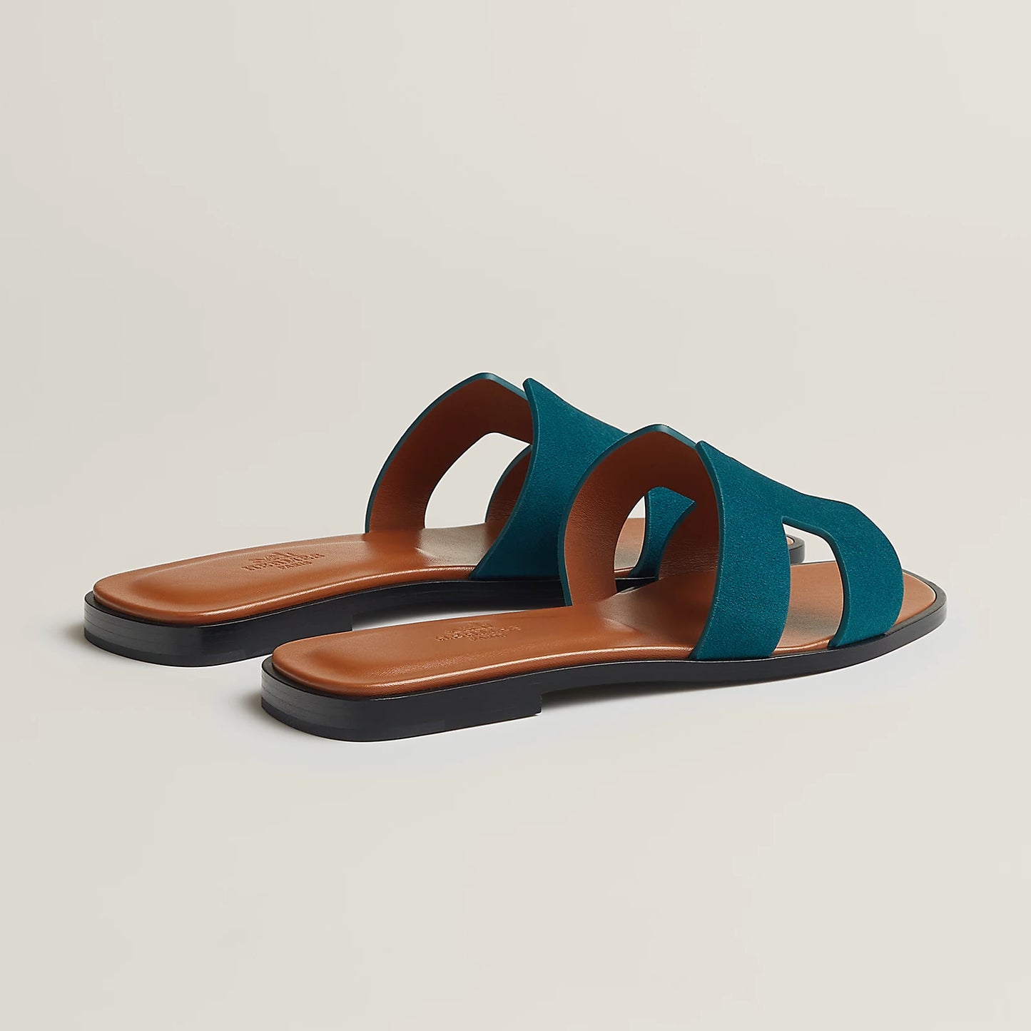 Hermès - Sandales Oran Vert Mousse