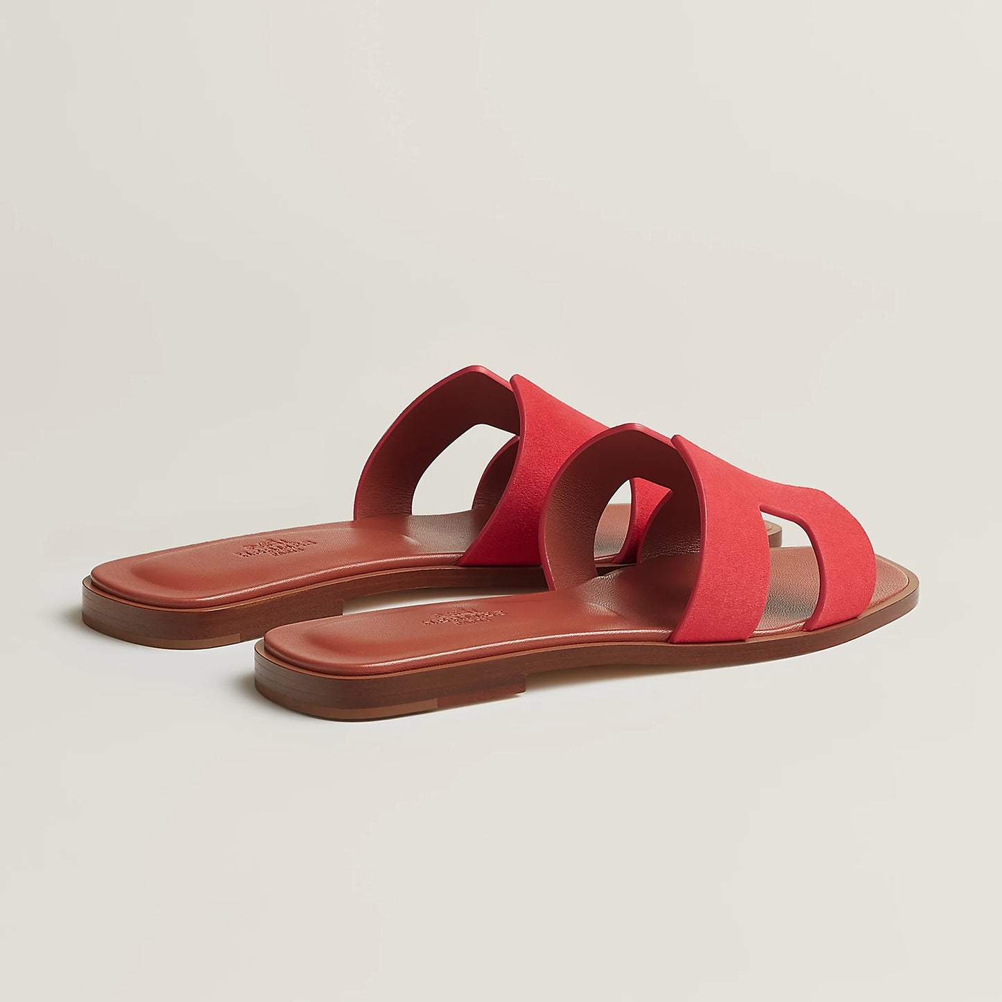 Hermès - Sandales Oran Rouge Cinétique