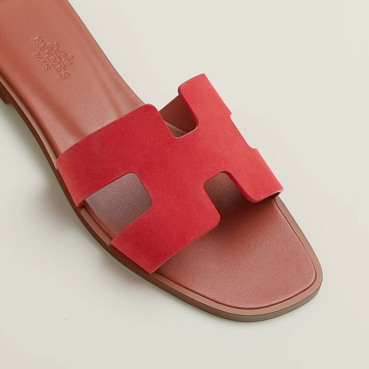 Hermès - Sandales Oran Rouge Cinétique