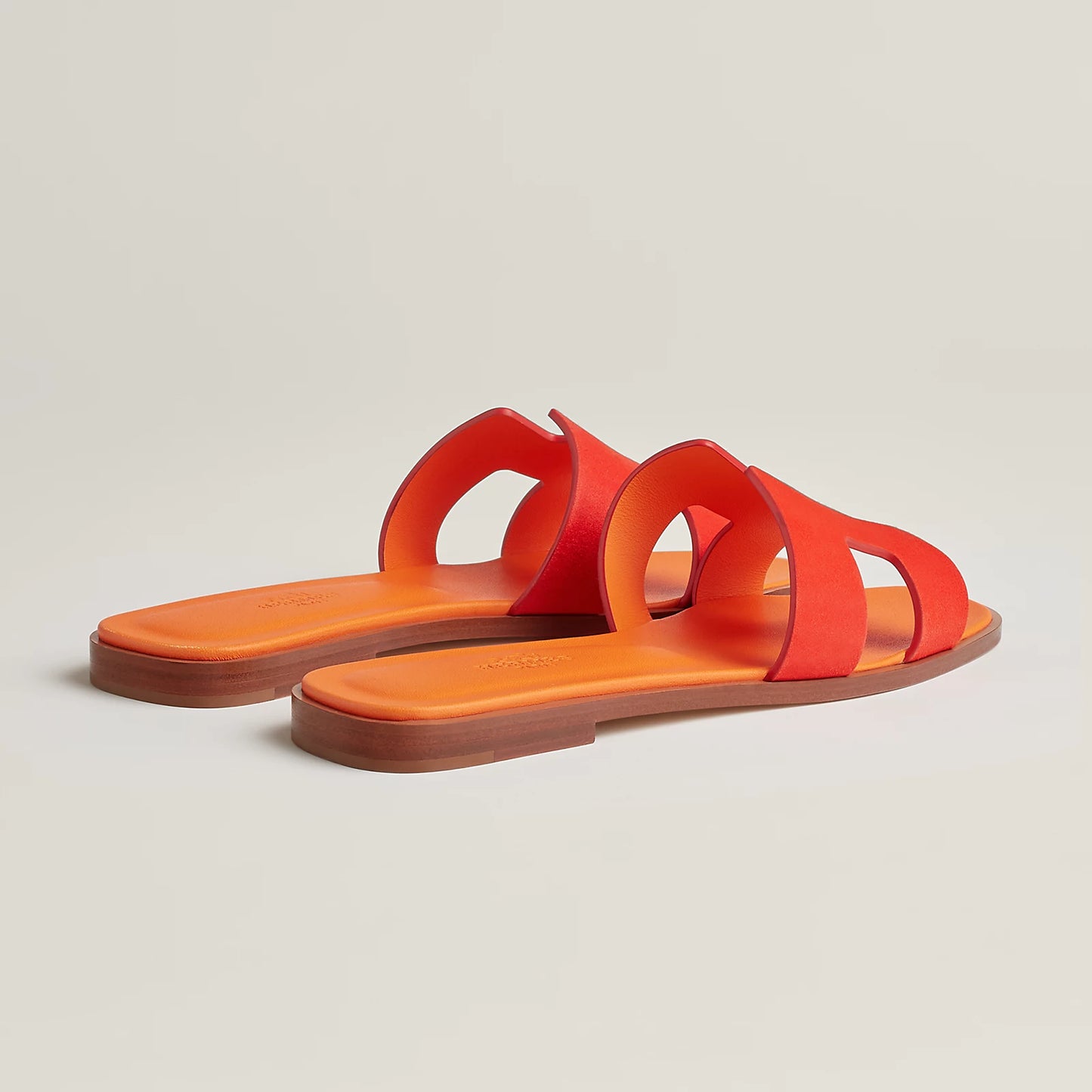 Hermès - Sandales Oran Rouge Écarlate