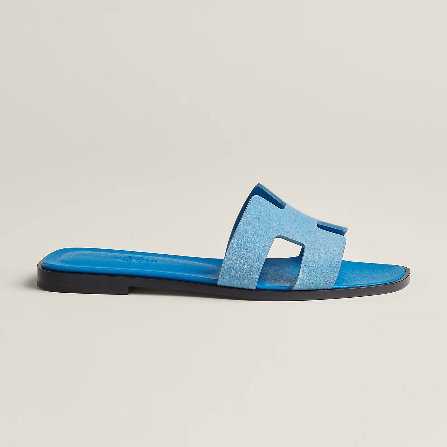 Hermès - Sandales Oran Bleu Cameo
