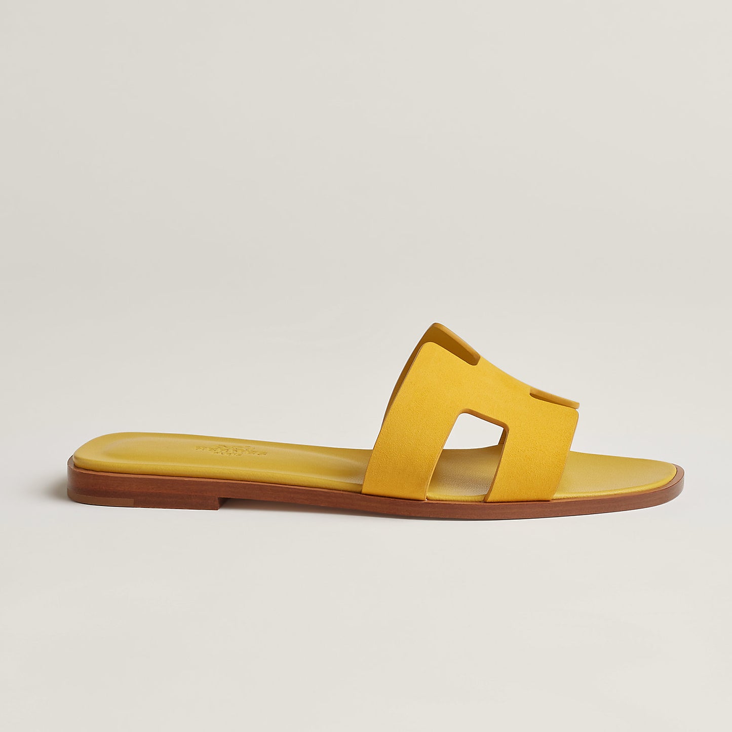 Hermès - Sandales Oran Jaune Bouton D'or