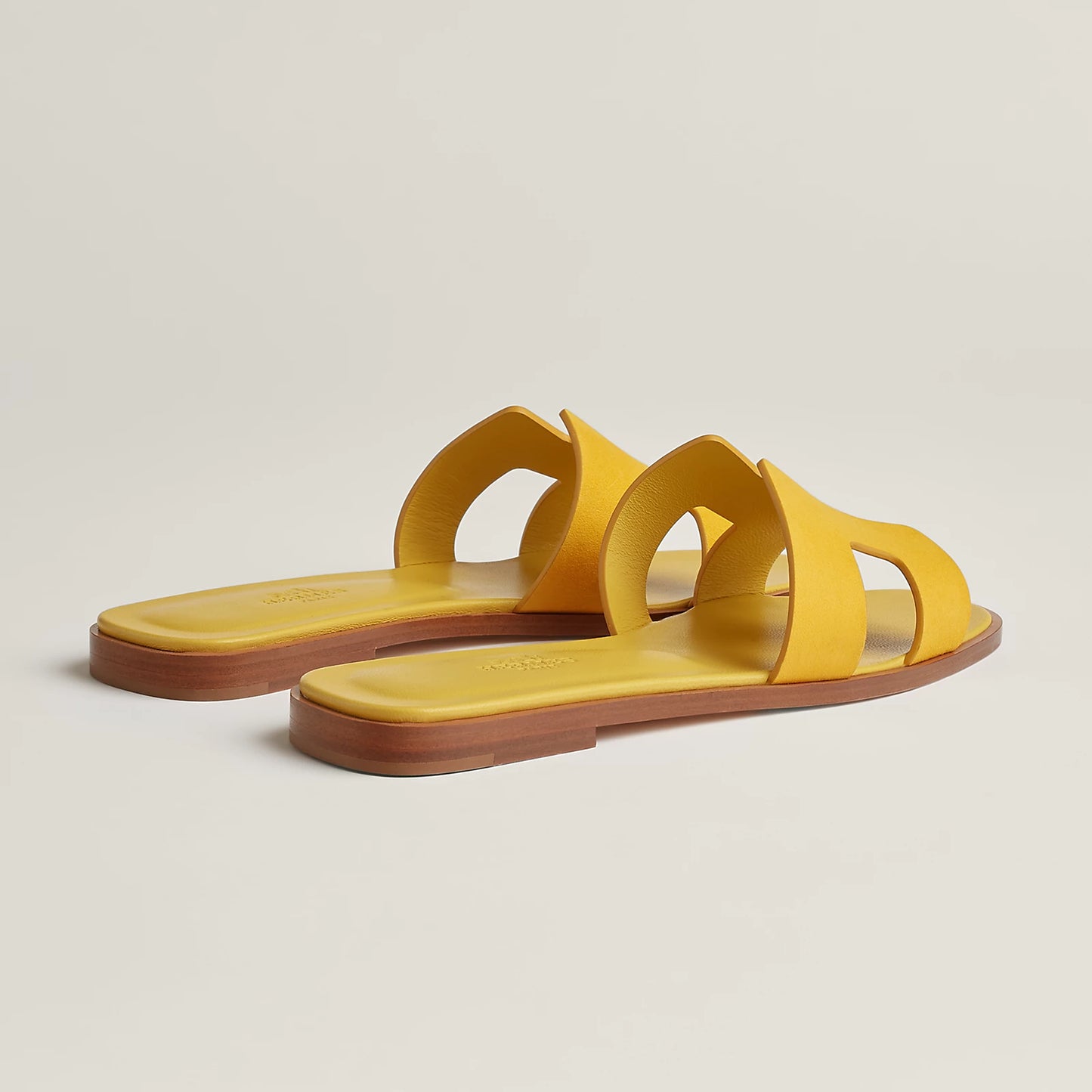 Hermès - Sandales Oran Jaune Bouton D'or