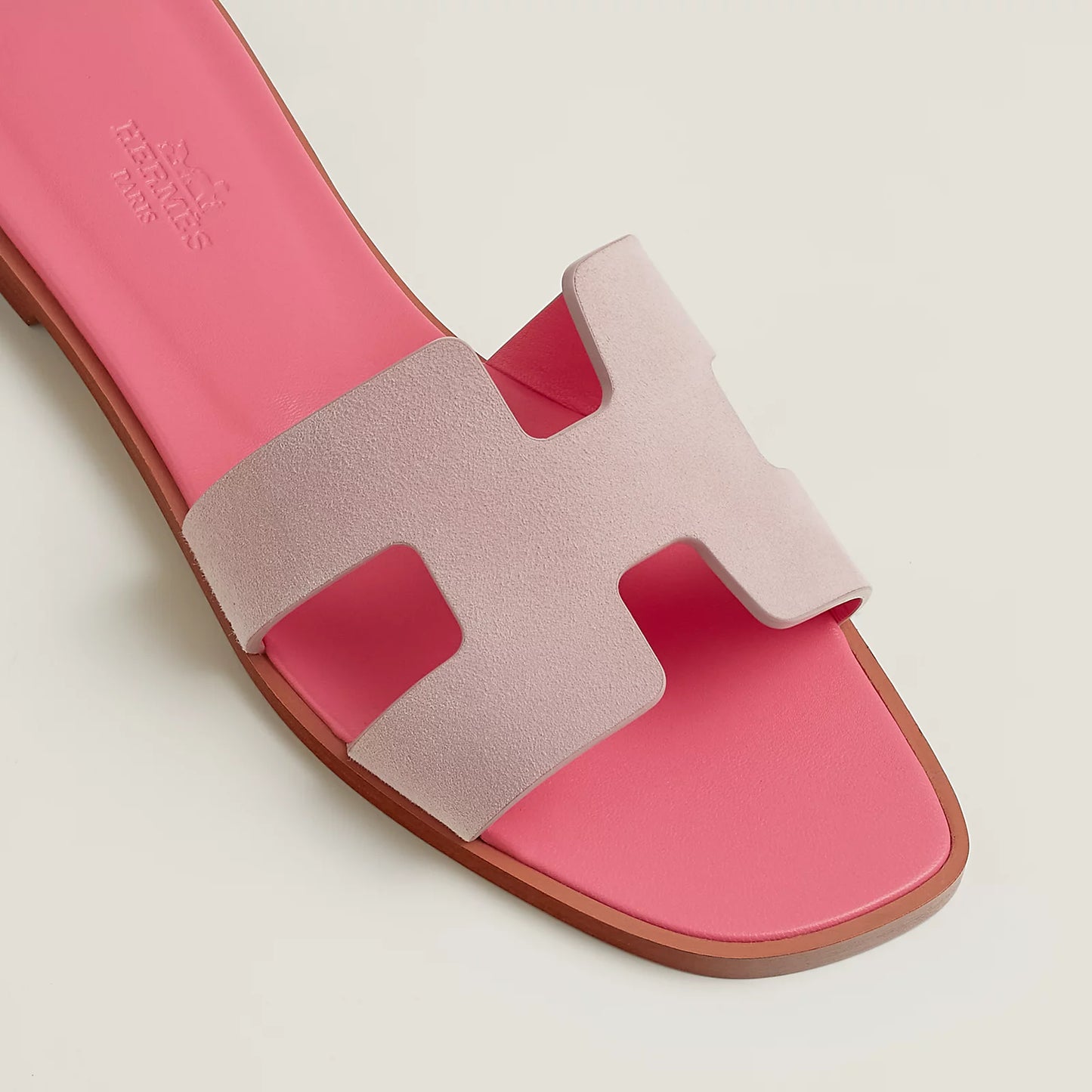 Hermès - Sandales Oran Rose Porcelaine