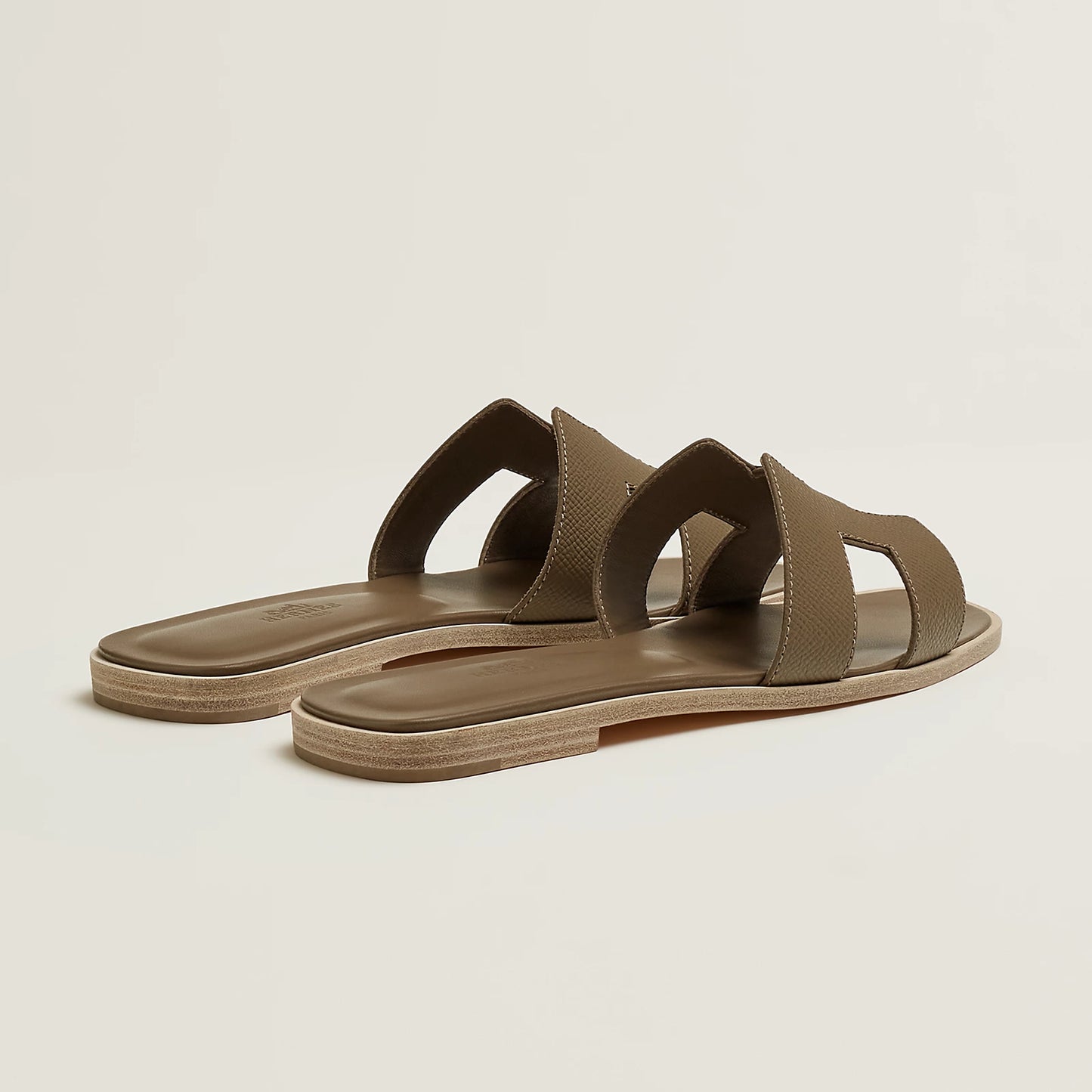 Hermès - Sandales Oran Étoupe