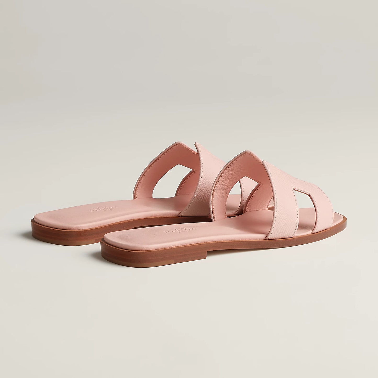 Hermès - Sandales Oran Rose Pâle