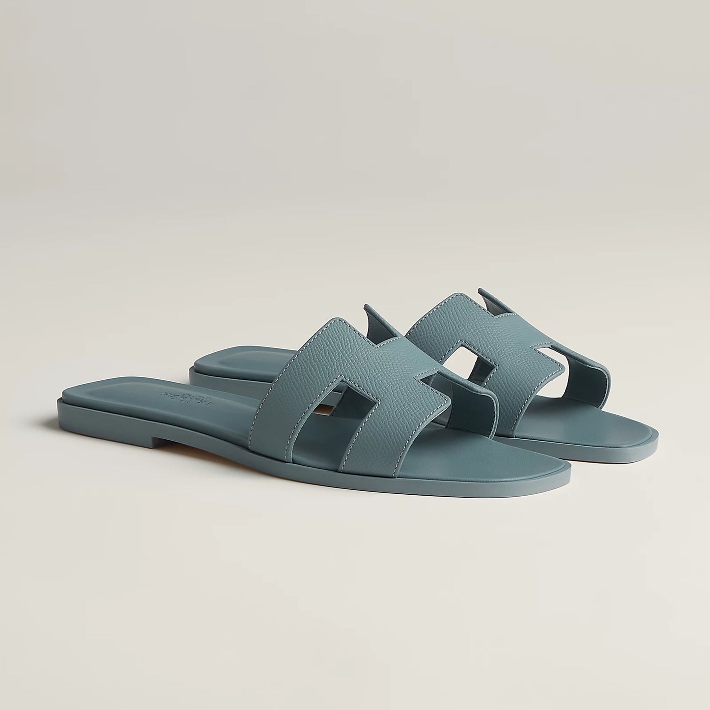 Hermès - Sandales Oran Gris Antarctique