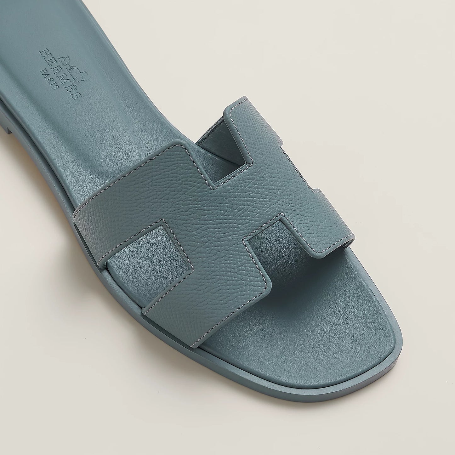 Hermès - Sandales Oran Gris Antarctique