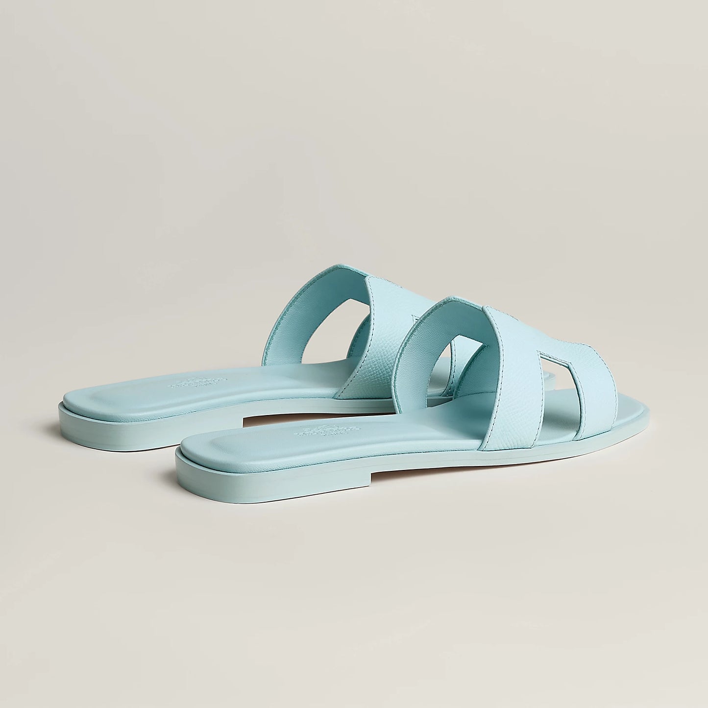 Hermès - Sandales Oran Bleu Brume