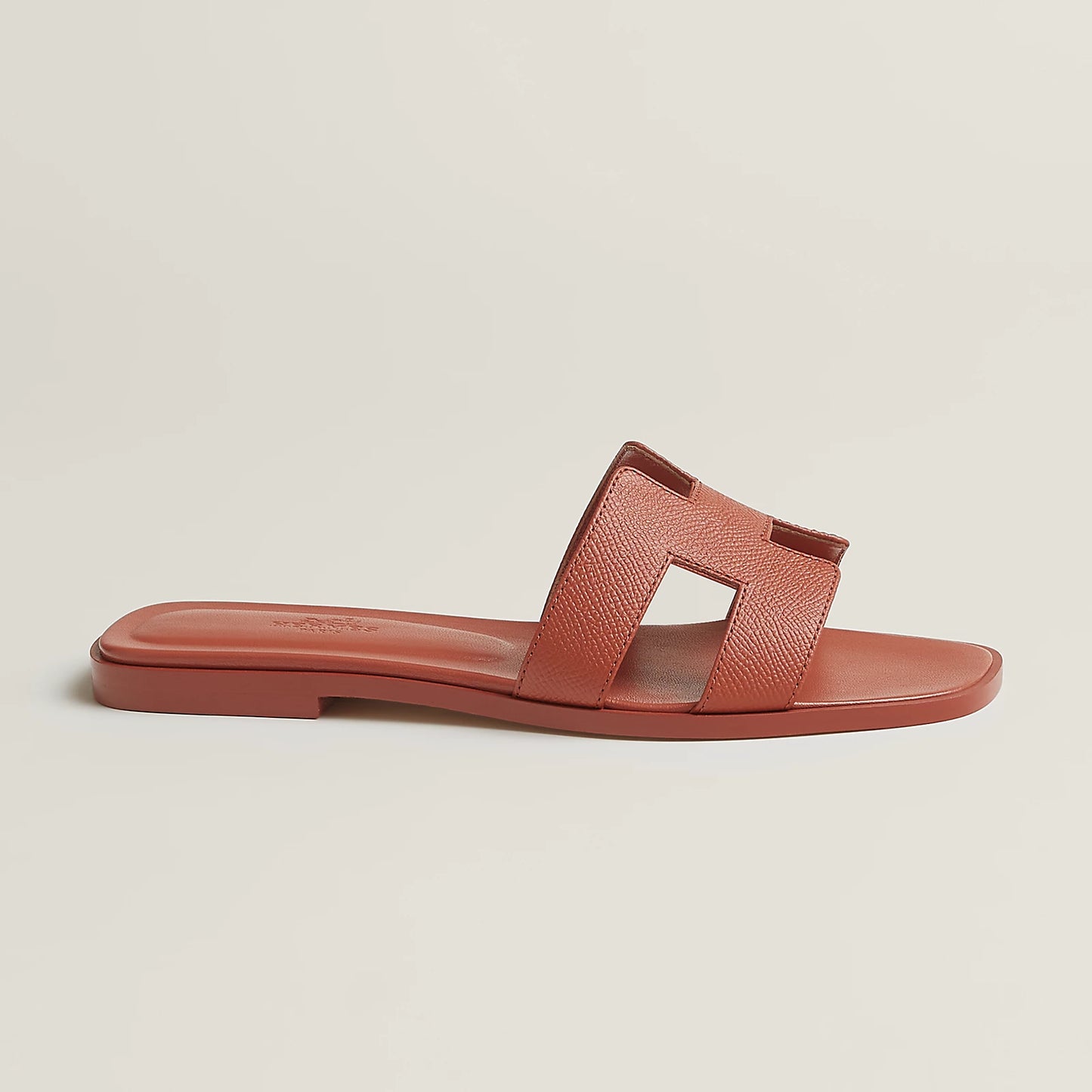 Hermès - Sandales Oran Orange Canyon