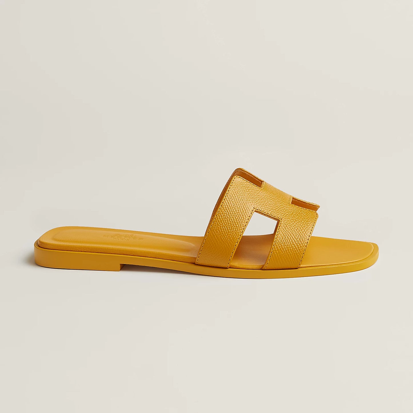 Hermès - Sandales Oran Jaune Topaze