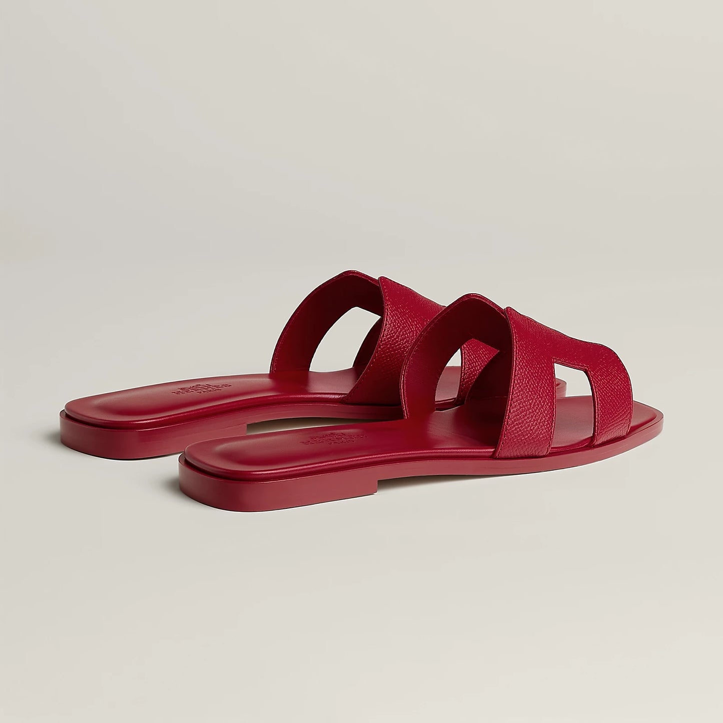 Hermès - Sandales Oran Rose Framboise