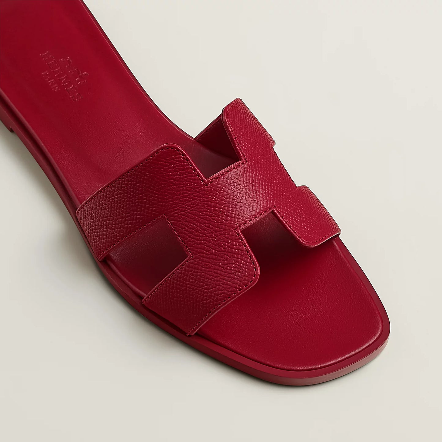 Hermès - Sandales Oran Rose Framboise