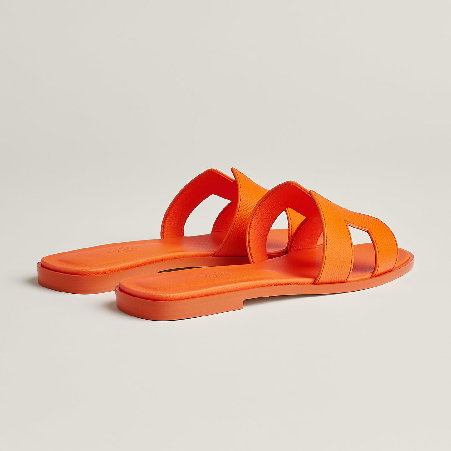 Hermès - Sandales Oran Orange Sunset