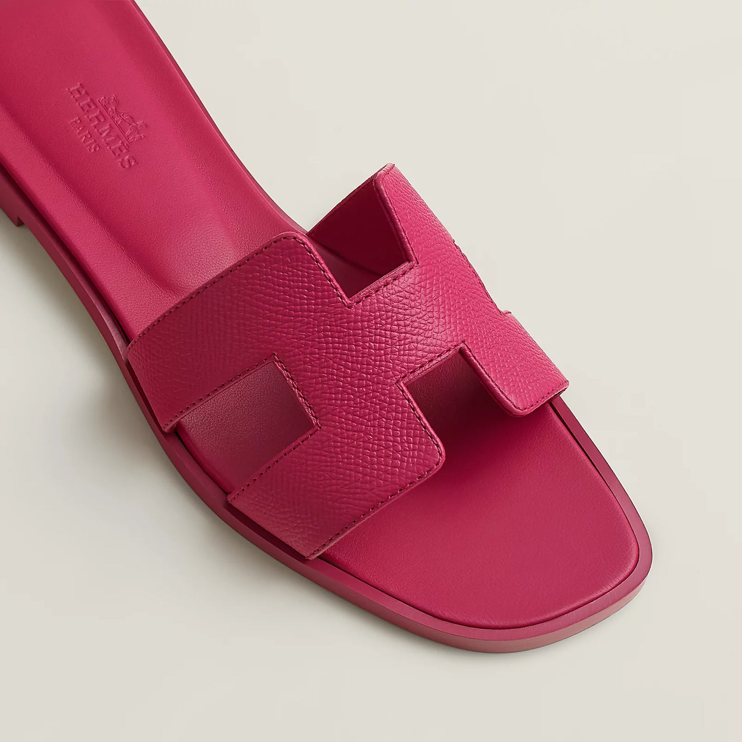 Hermès - Sandales Oran Rose Bougainvillier