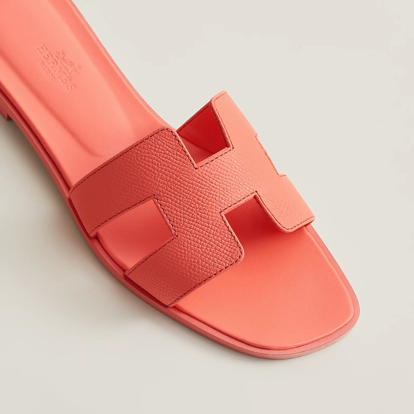 Hermès - Sandales Oran Orange Joey