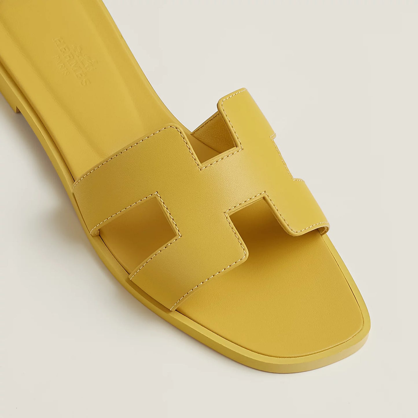 Hermès - Sandales Oran Jaune Impérial