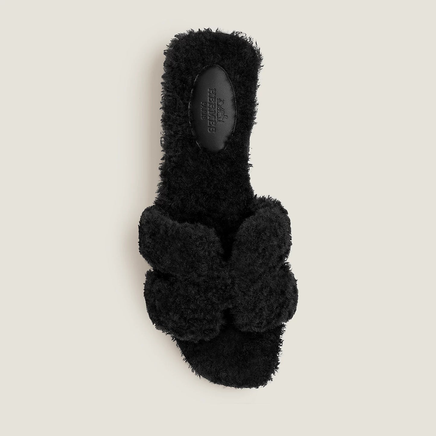 Hermès - Sandales Oran Noir en Laine