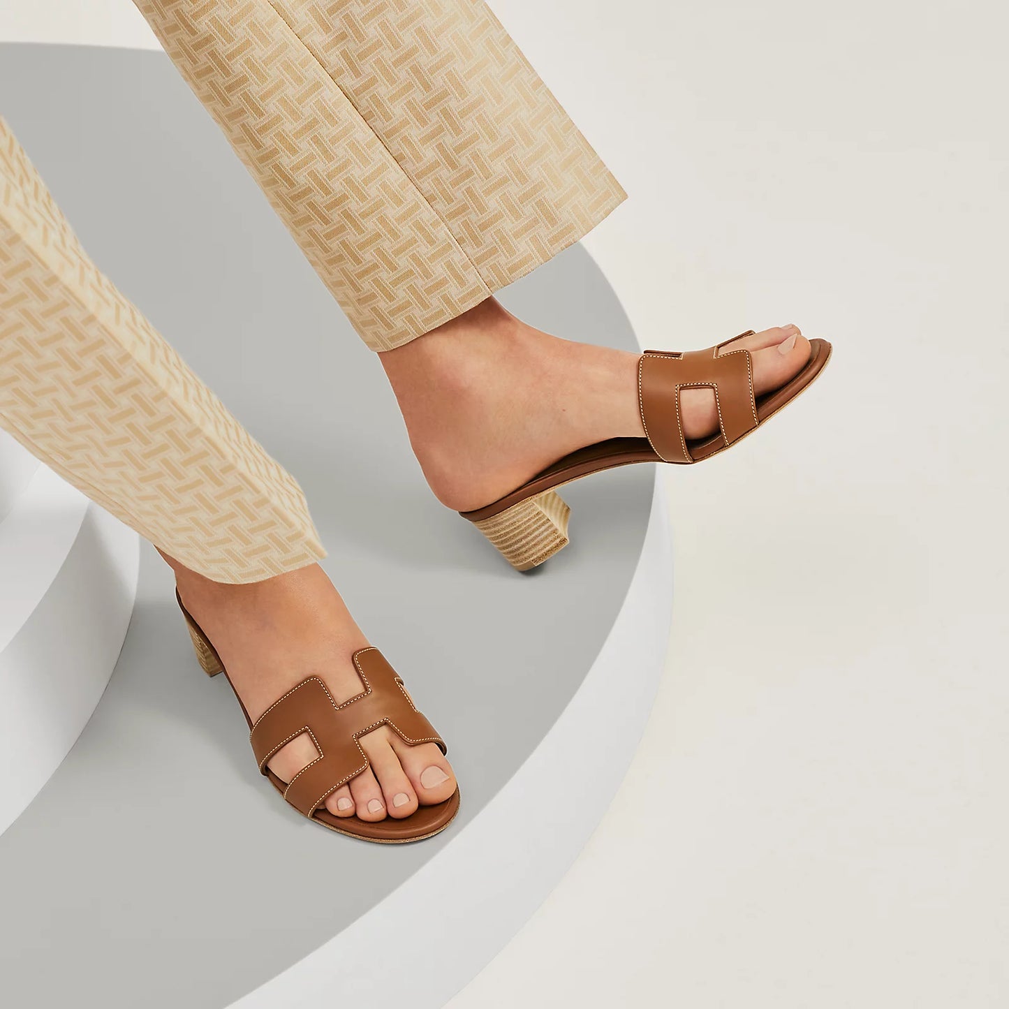 Hermès - Sandales Oasis Gold