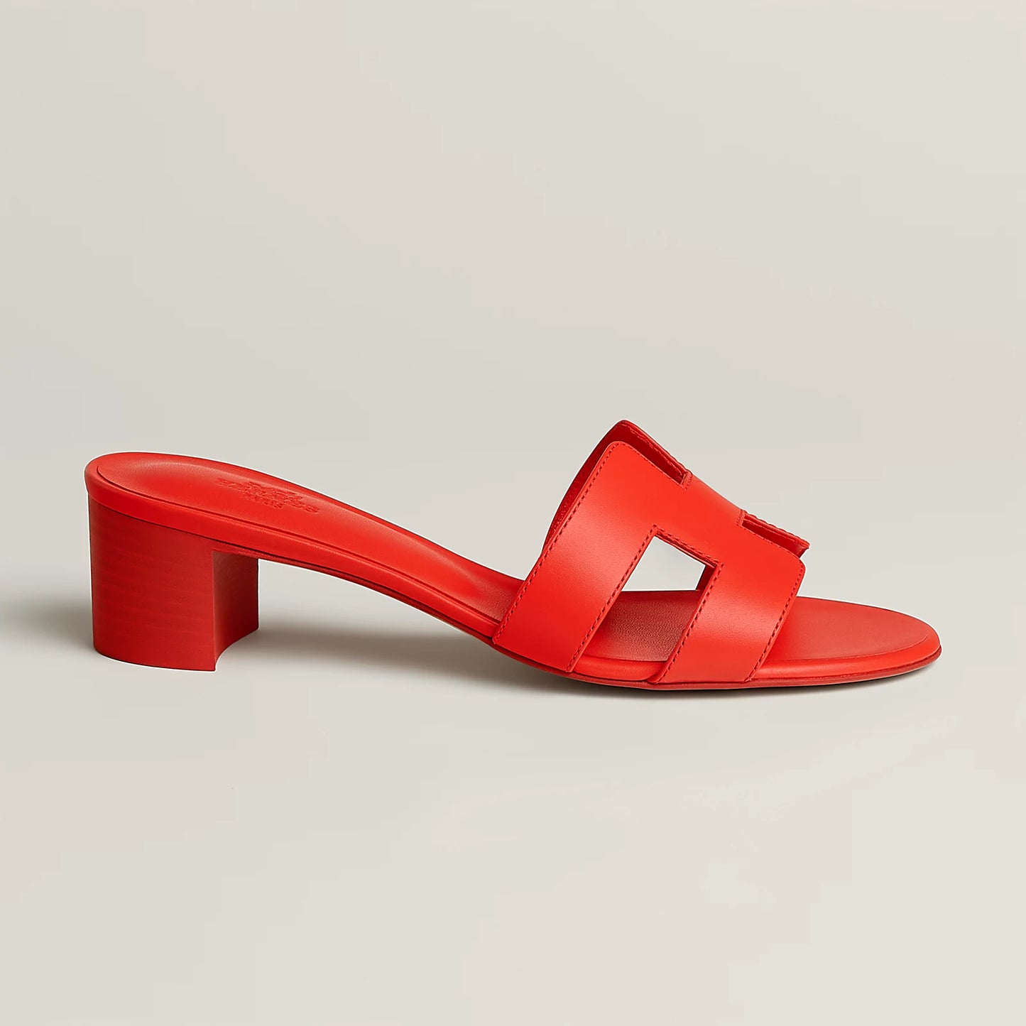 Hermès - Sandales Oasis Rouge Grenadine
