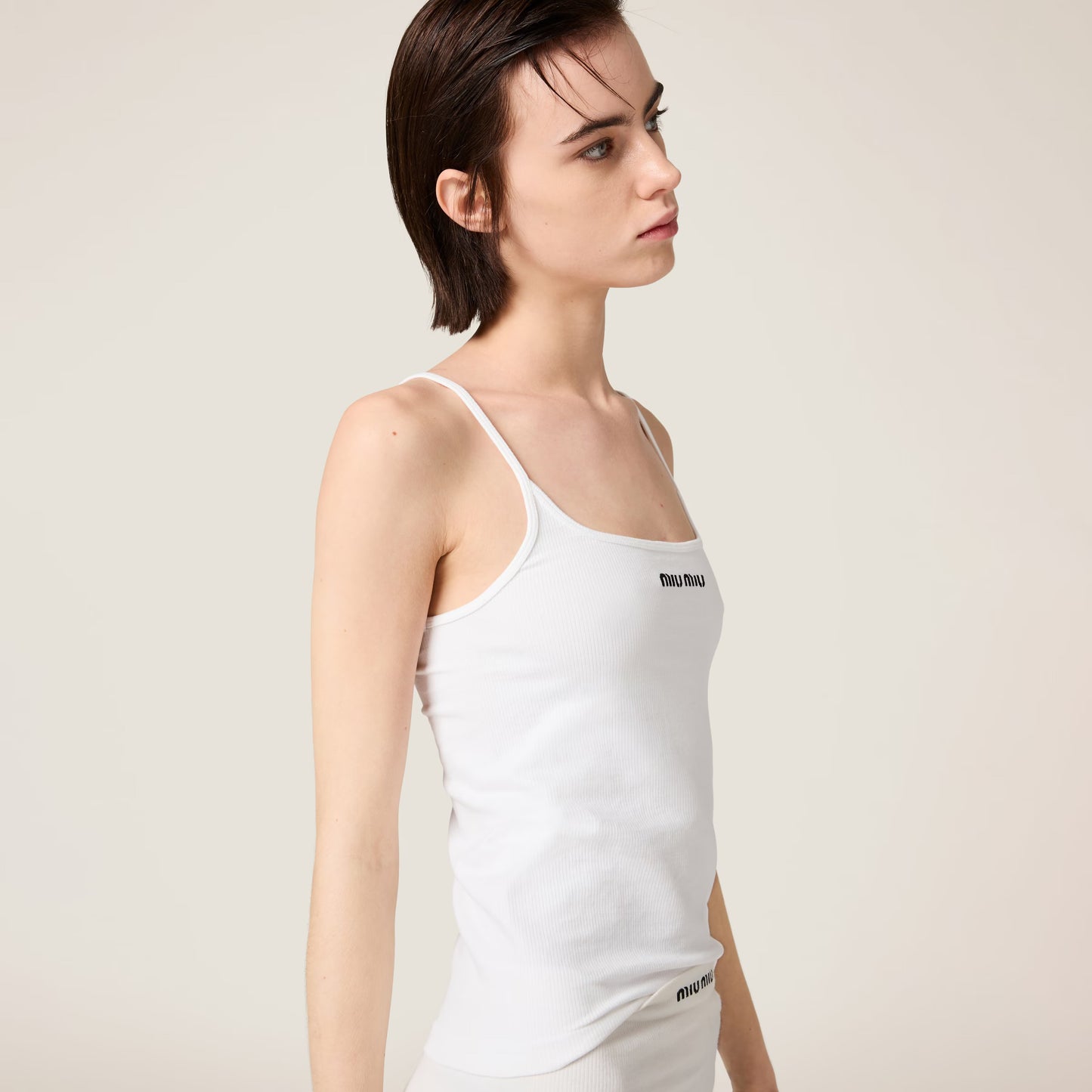Miu Miu - Haut sans coutures Blanc