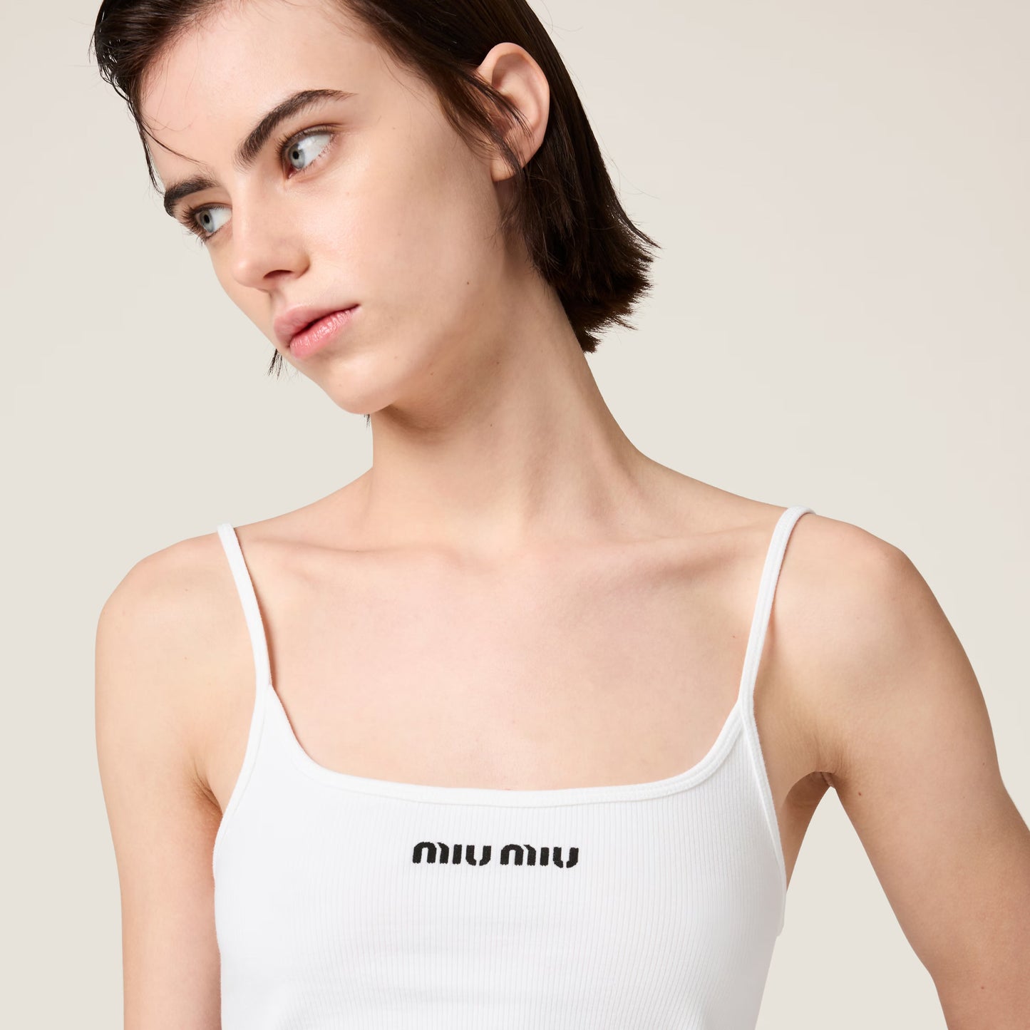 Miu Miu - Haut sans coutures Blanc