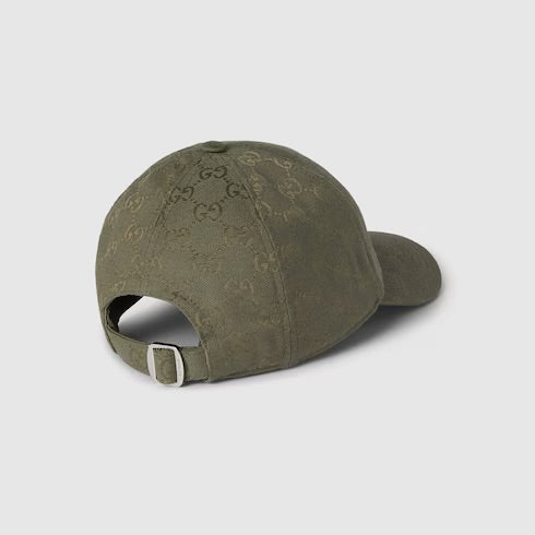 Casquette en toile GG en vert forêt