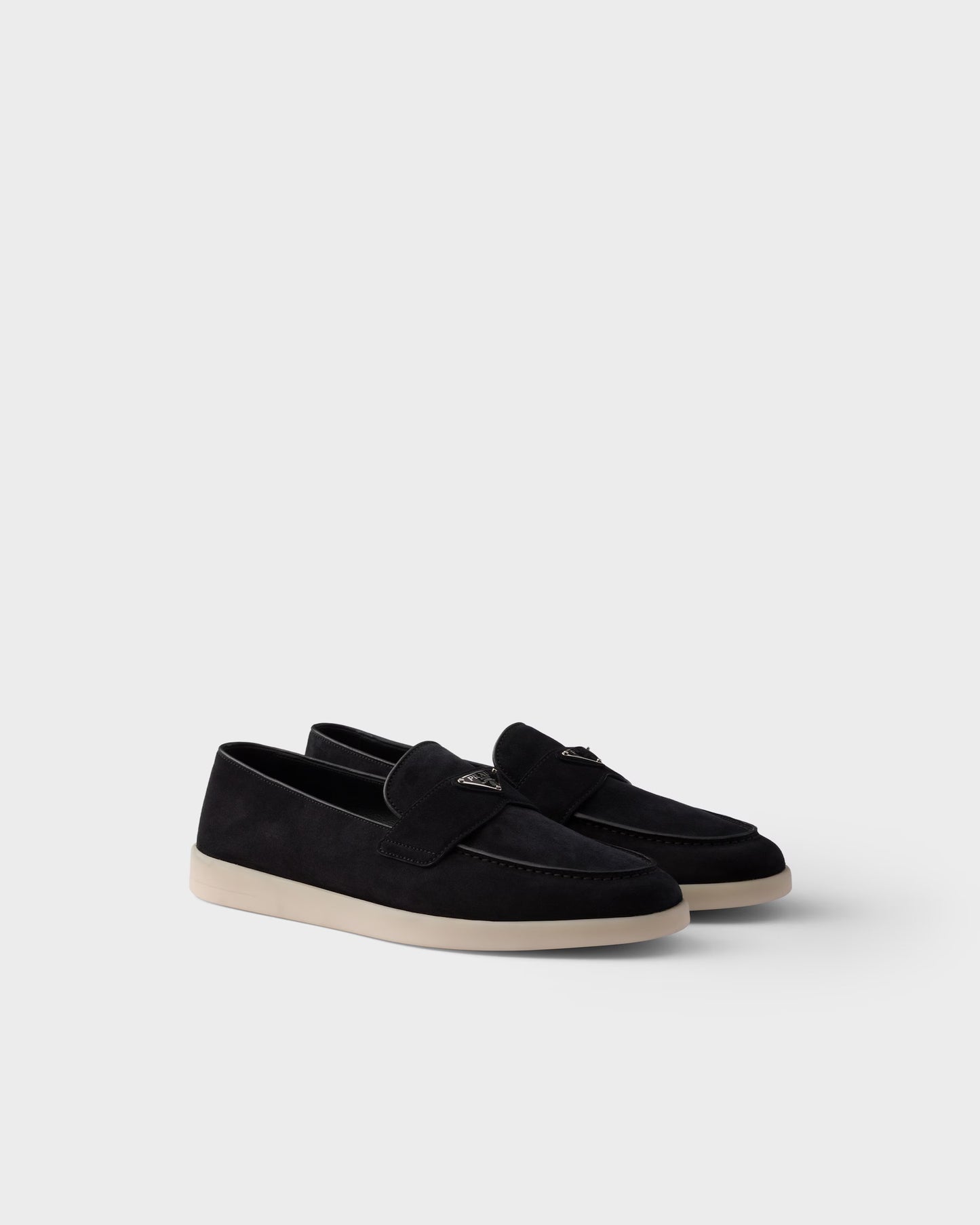 Prada - Mocassins en veau velours Noir