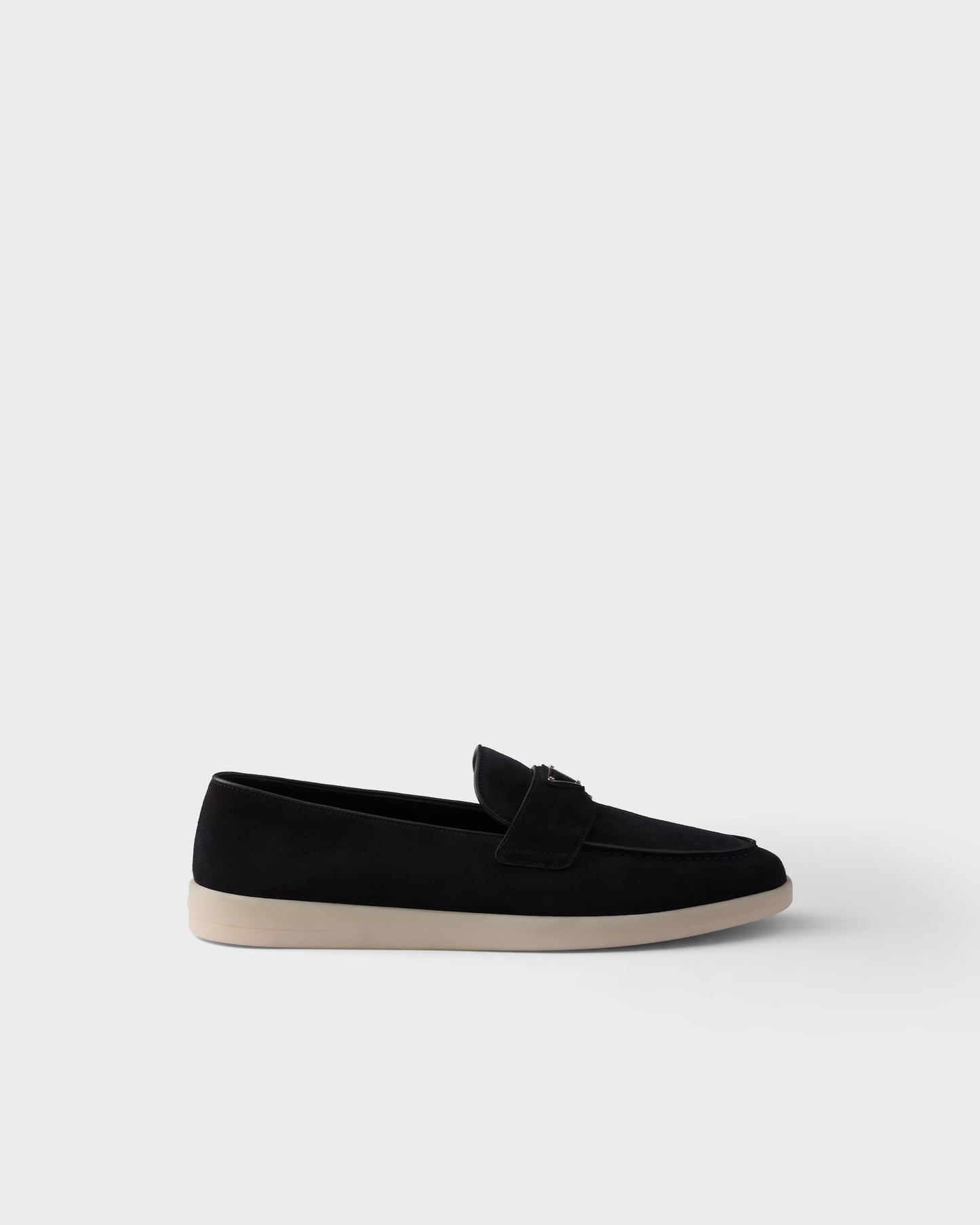 Prada - Mocassins en veau velours Noir