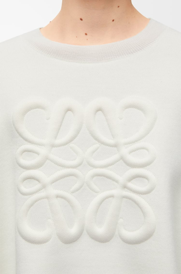 Loewe - Pull Anagram en laine Blanc