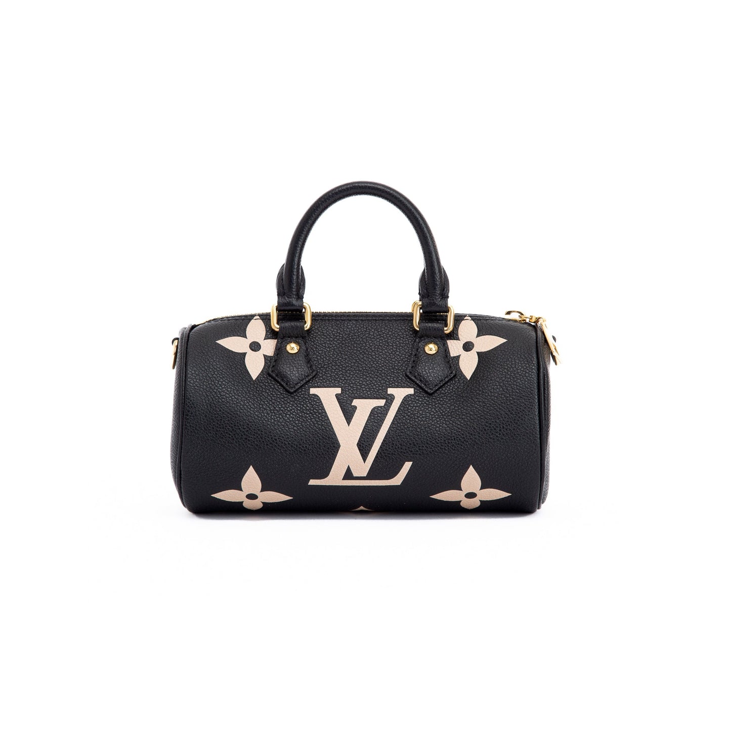 Louis Vuitton Black/Beige Bicolor Monogram Giant Empreinte Papillon BB