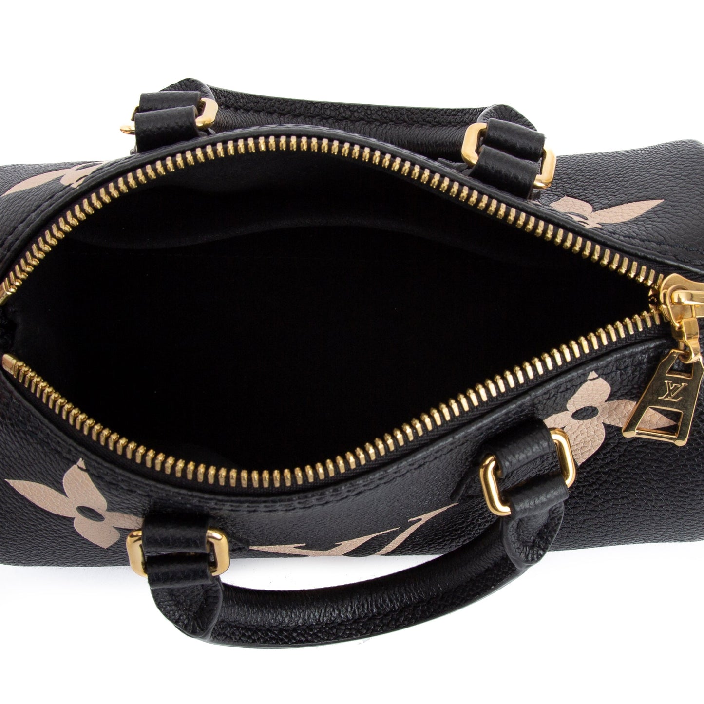Louis Vuitton Black/Beige Bicolor Monogram Giant Empreinte Papillon BB