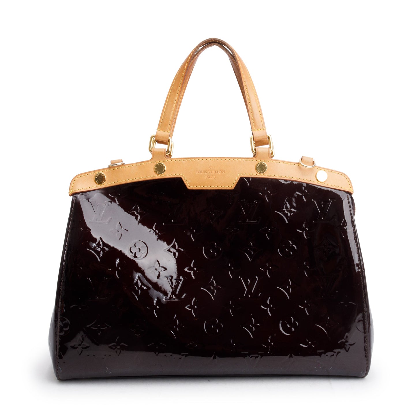 Louis Vuitton Amarante Monogram Vernis Brea MM w/ Strap