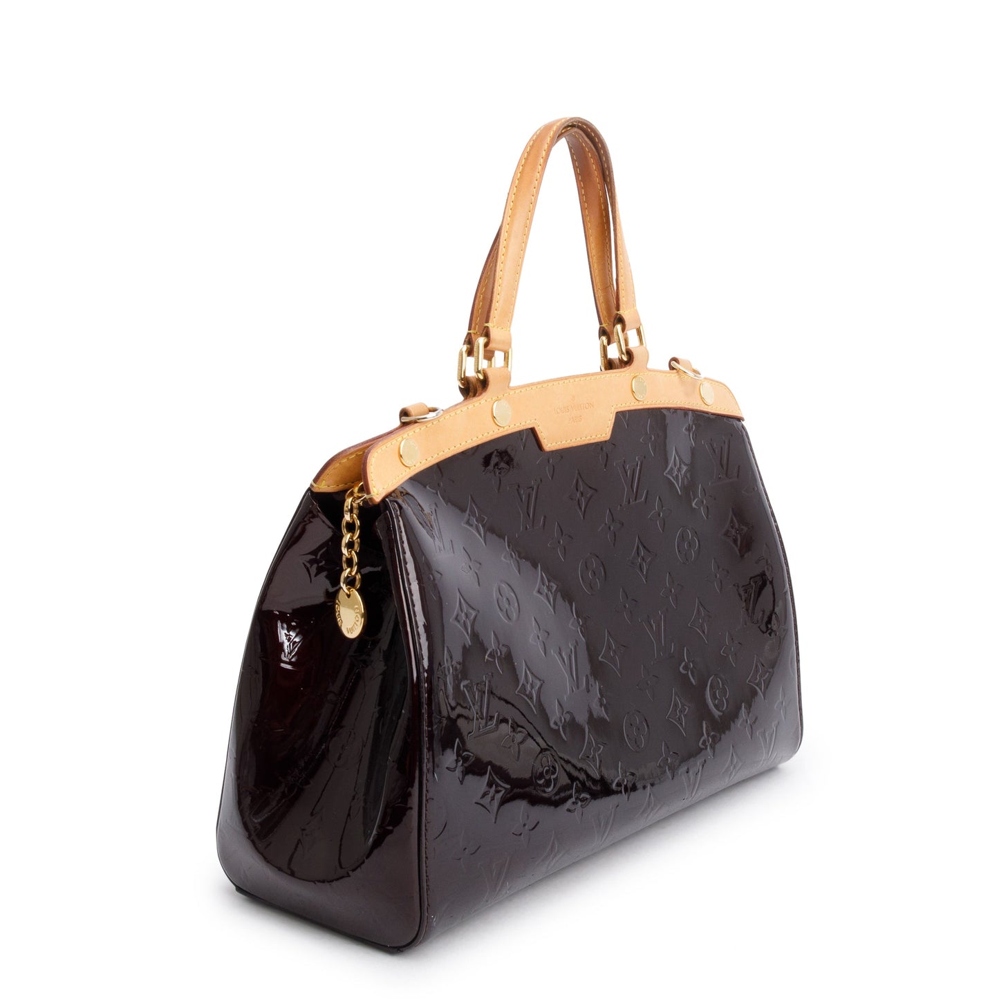 Louis Vuitton Amarante Monogram Vernis Brea MM w/ Strap