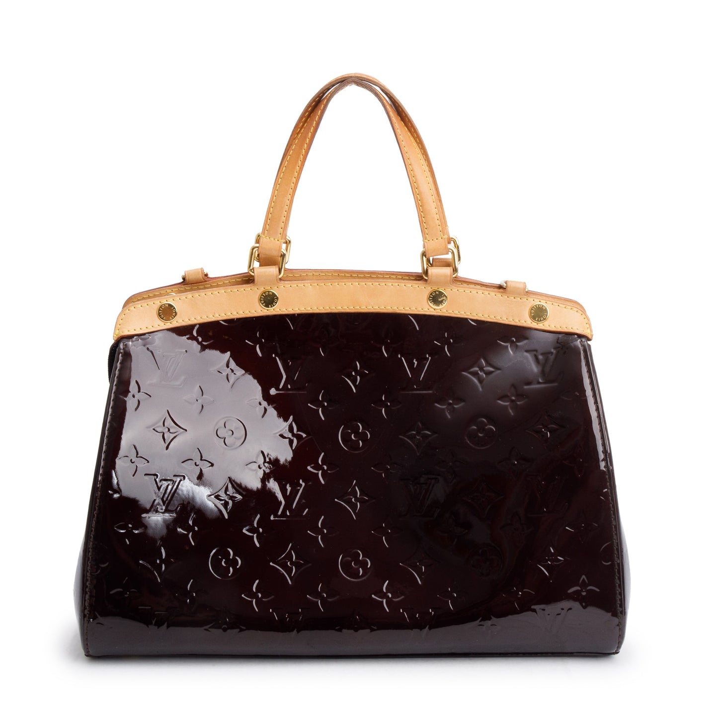 Louis Vuitton Amarante Monogram Vernis Brea MM w/ Strap