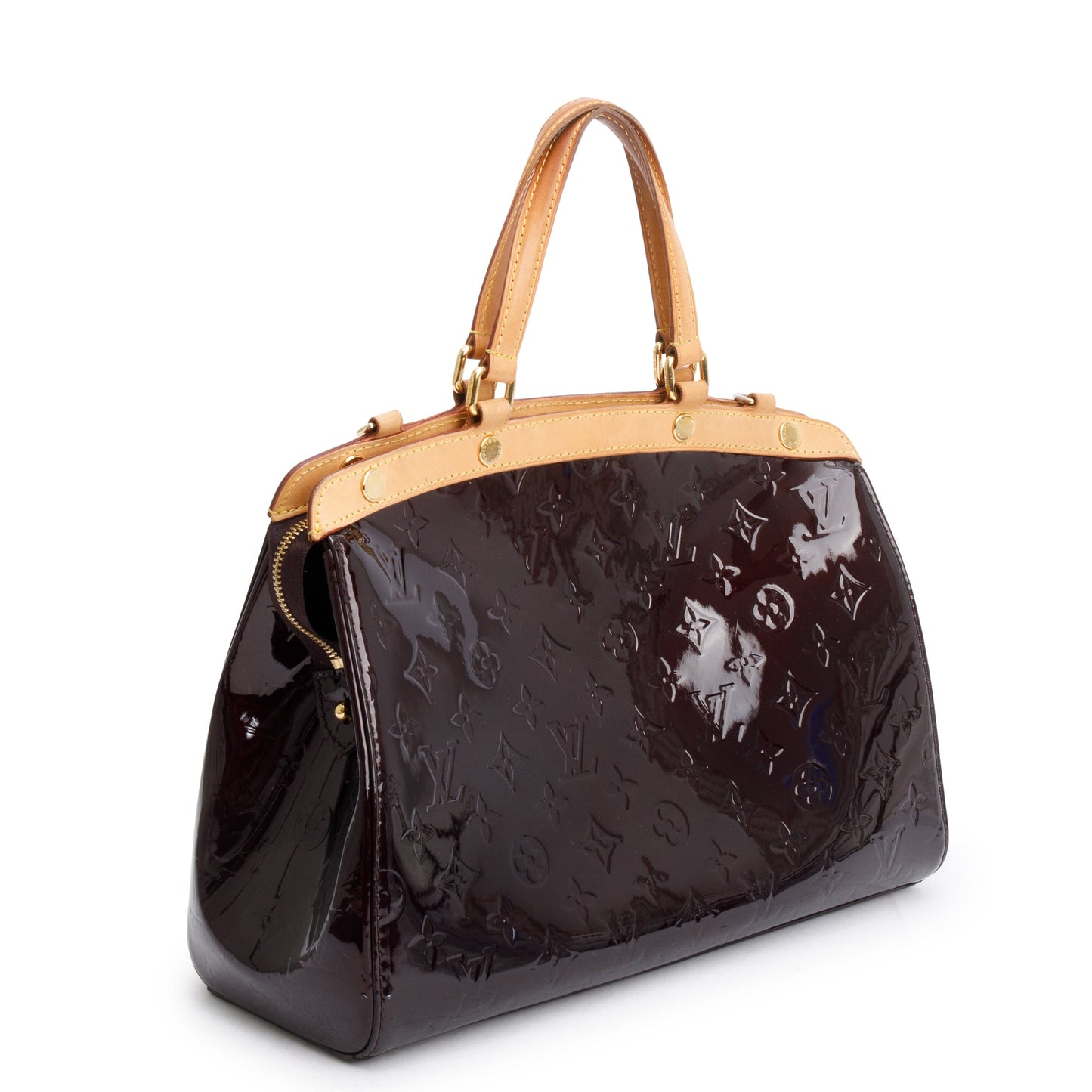 Louis Vuitton Amarante Monogram Vernis Brea MM w/ Strap
