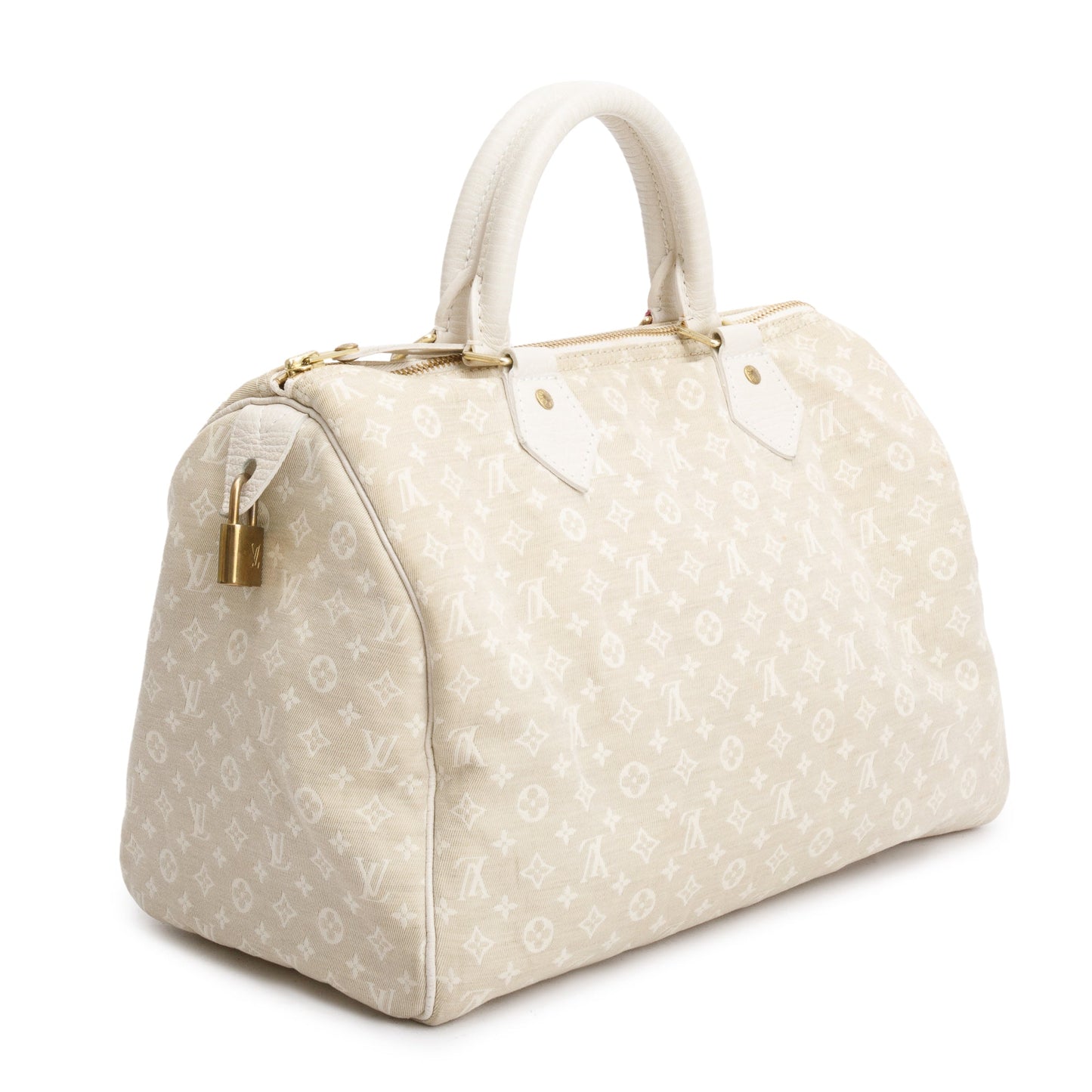 Louis Vuitton Beige Monogram Mini Lin Speedy 30